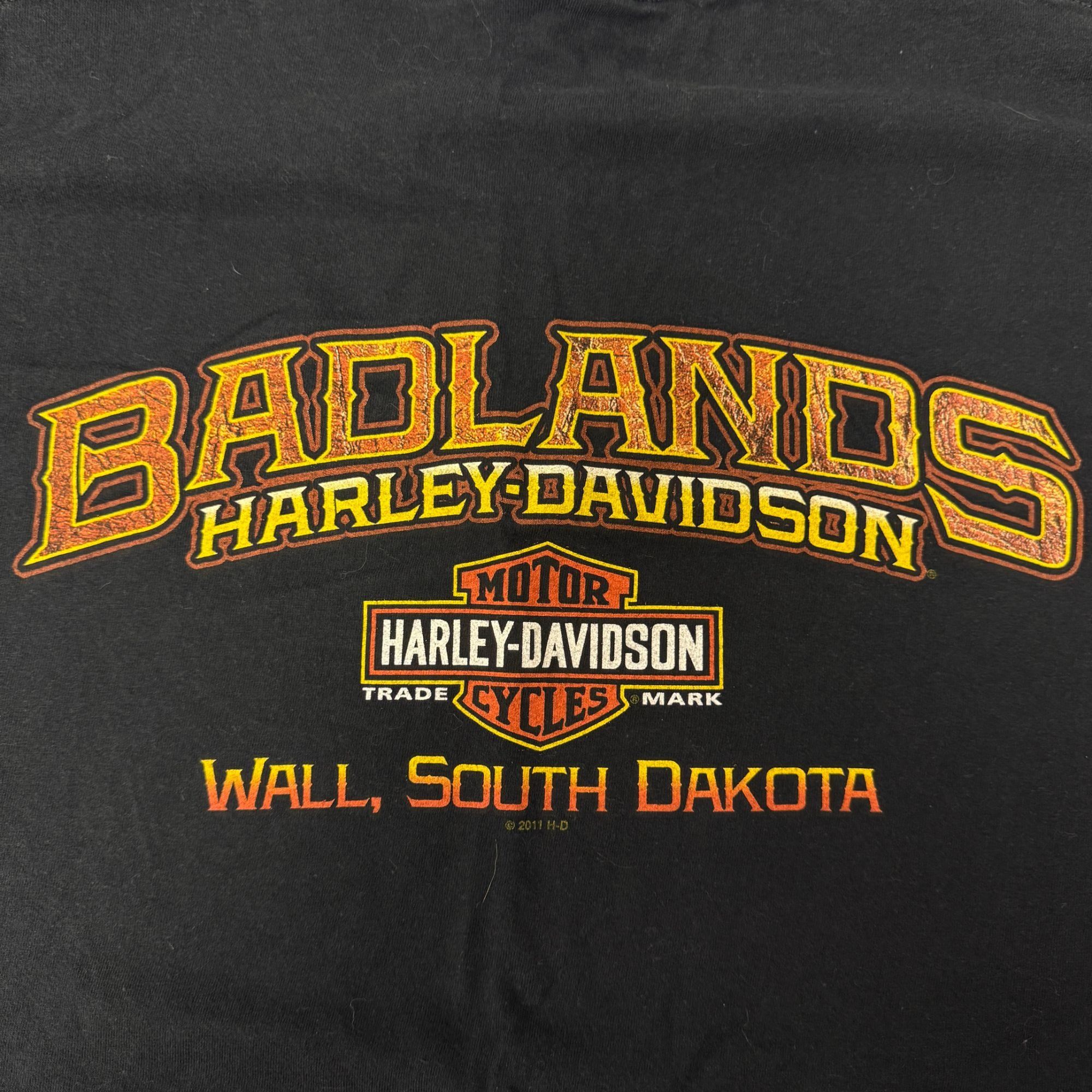 Harley Davidson BADLANDS South DAKOTA Mountains Motorcycle T Shirt 3XL Size US XXL / EU 58 / 5 - 4 Thumbnail