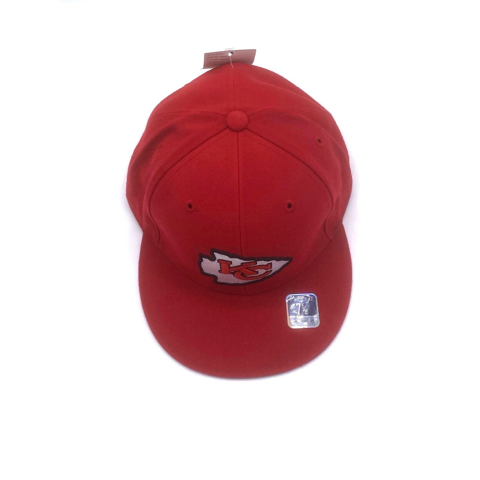 Reebok Vtg Reebok x NFL KC Chiefs Fitted Hat 7 5/8 NWT Y2K Deadstoc Size ONE SIZE - 4 Thumbnail