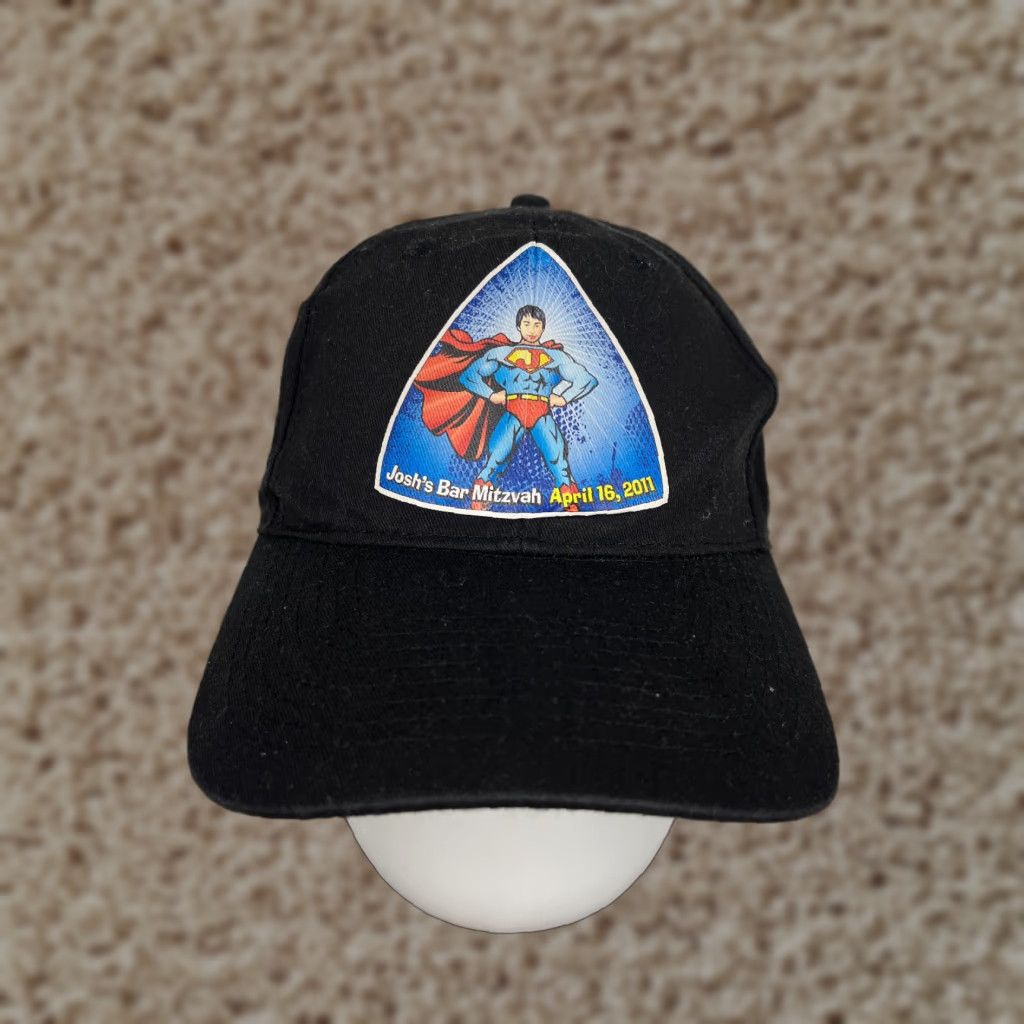 Vintage VINTAGE Josh's Bar Mitzvah Hat Cap Snap Back Adult One Size Black Cotton Twill Size ONE SIZE - 1 Thumbnail