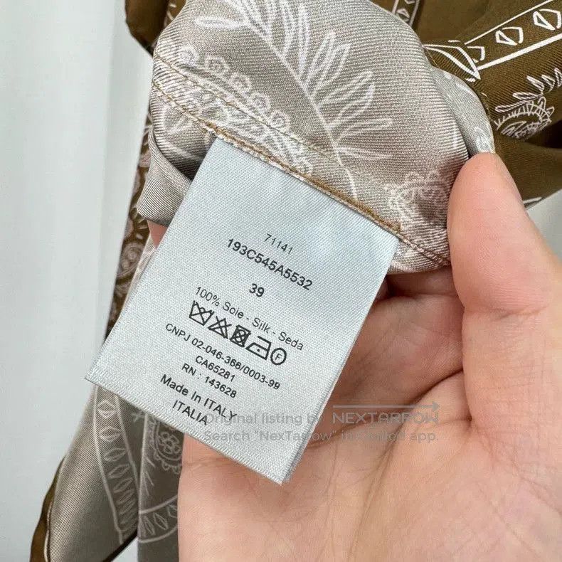 Dior Dior Bandana Print Silk Short Sleeve Shirt. Size US M / EU 48-50 / 2 - 6 Thumbnail