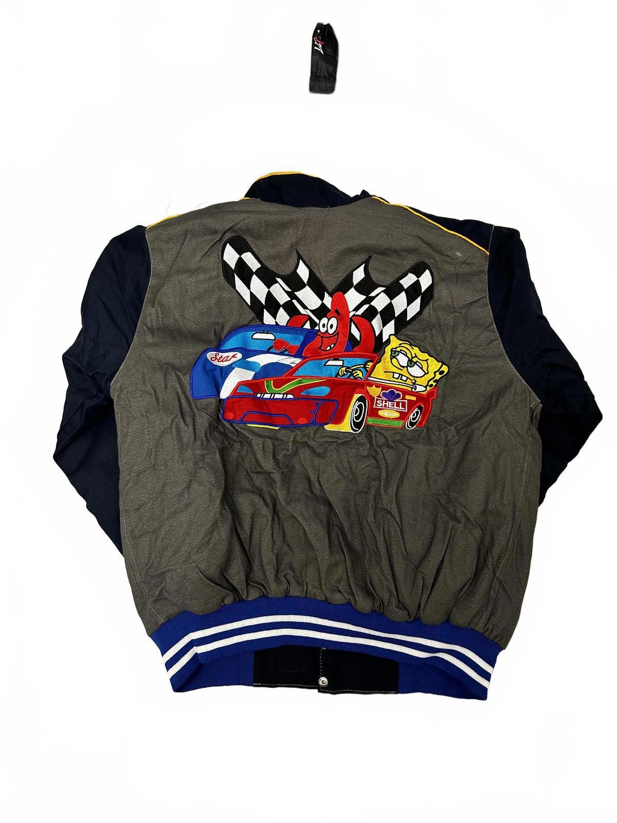 Nickelodeon Vintage SpongeBob SquarePants Racing Men's Jacket Size US L / EU 52-54 / 3 - 2 Thumbnail