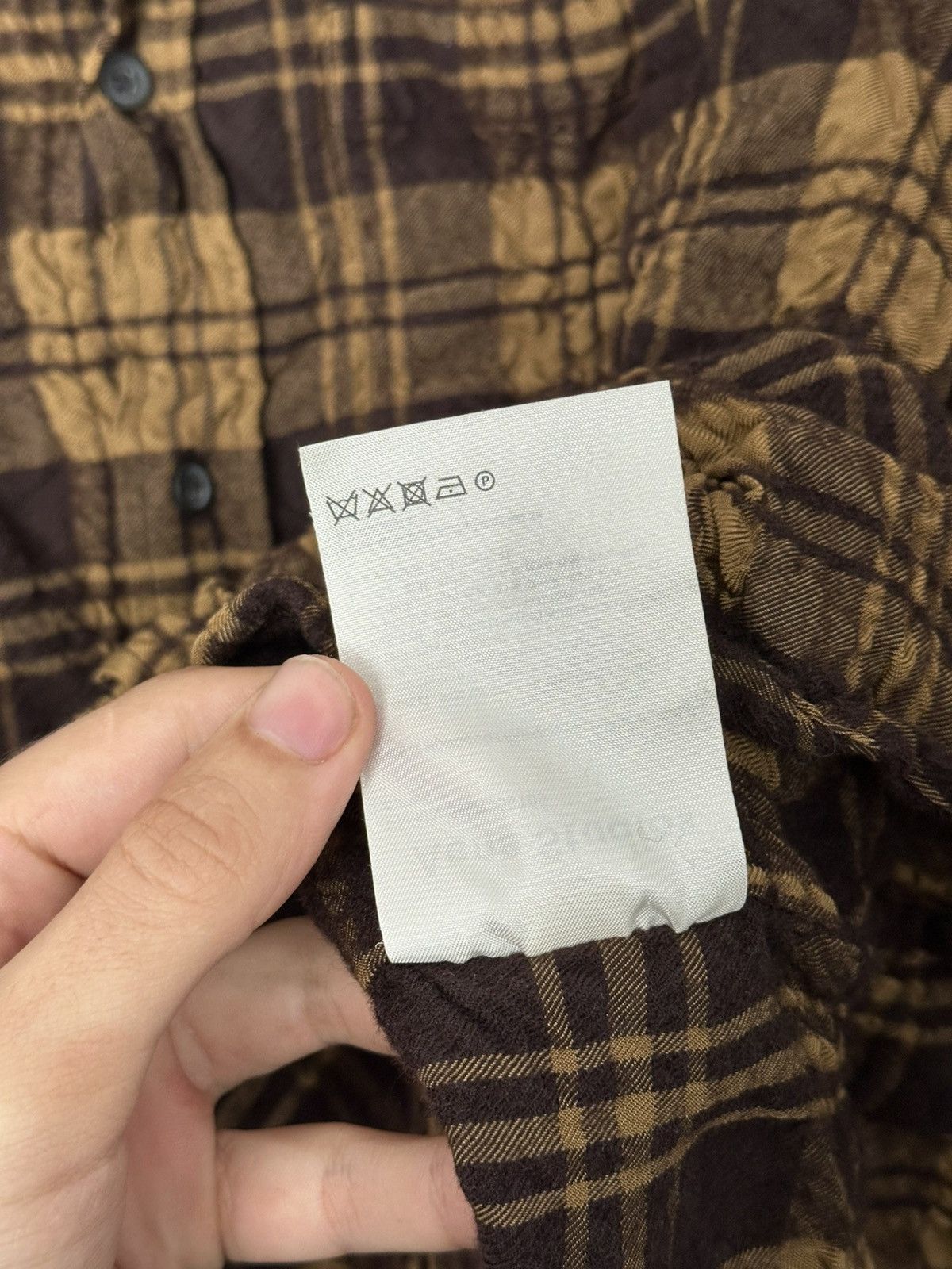 Acne Studios Acne Studios Checked Shirt Button Up Long Sleeve Wool Size US S / EU 44-46 / 1 - 13 Thumbnail