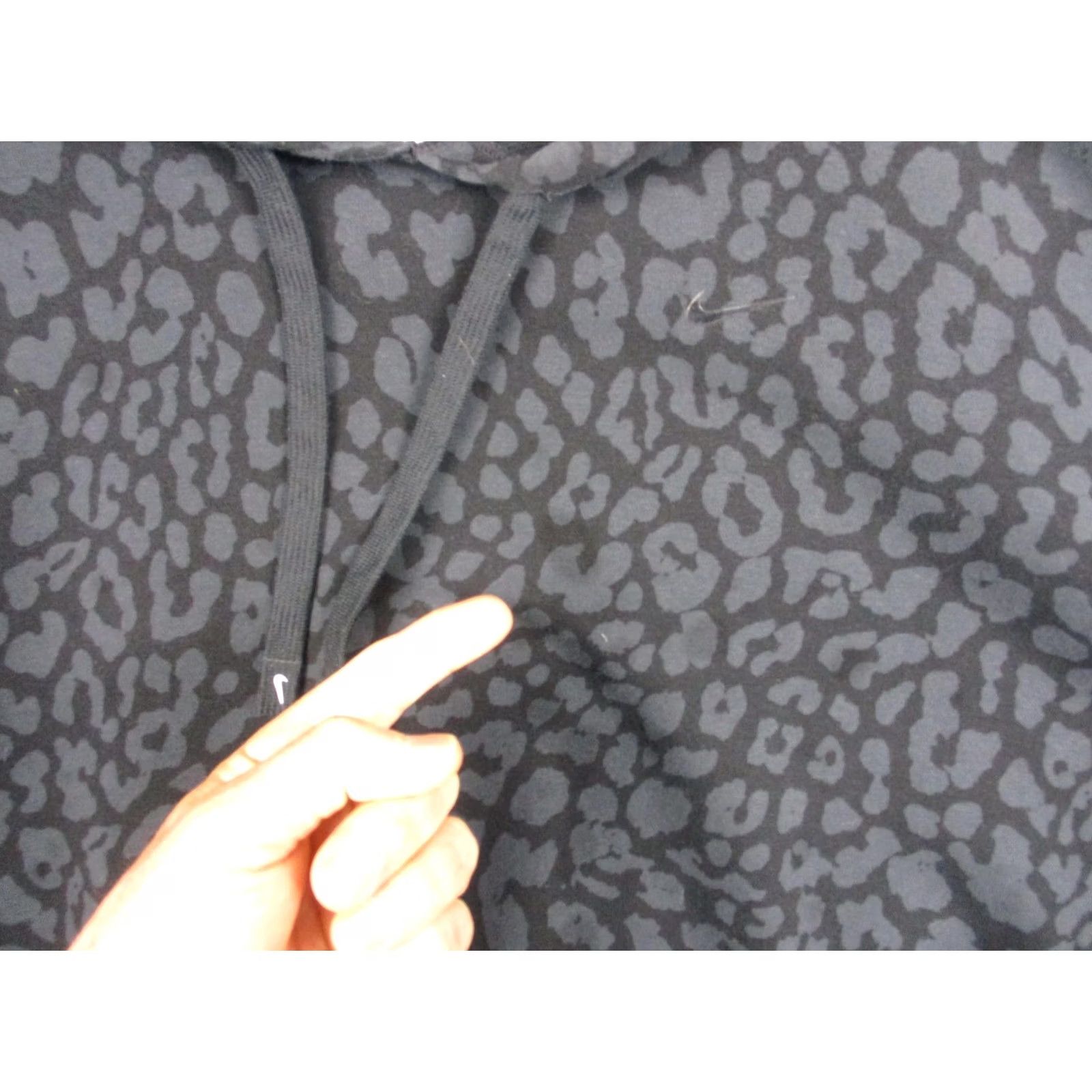 Nike Nike Hoodie Womens 3X Black Leopard Animal Print Fleece Pullover DM3987-010 Size XXL / US 16-18 / IT 52-54 - 4 Thumbnail
