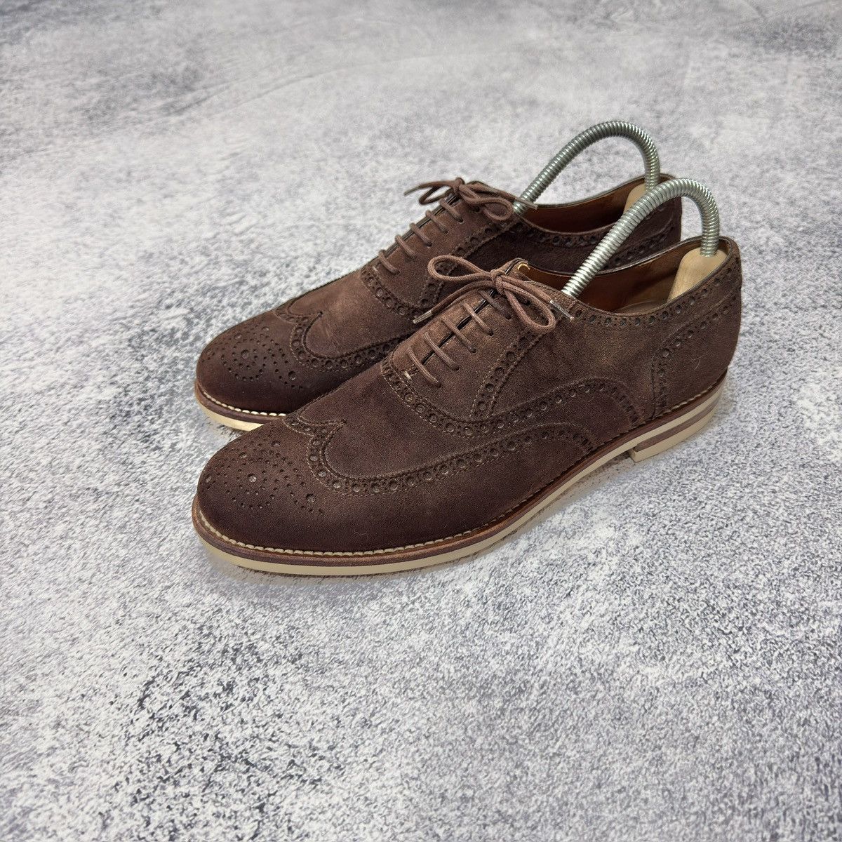 Benson Benson’s Brown Suede Oxfords Brogues US11 UK10 EU44 29cm Size US 11 / EU 44 - 1 Thumbnail