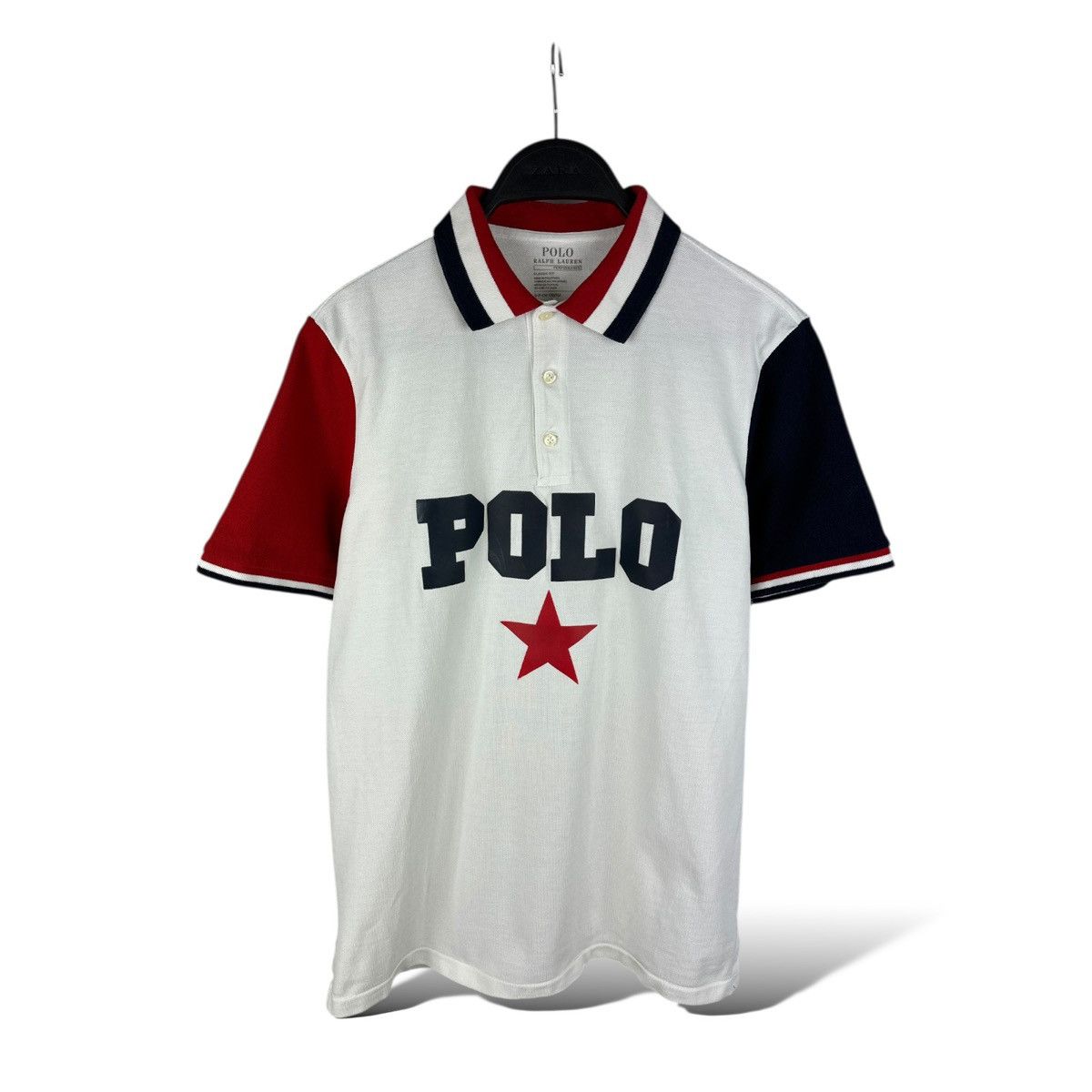 Polo Ralph Lauren Polo Ralph Lauren Tricolor Cotton Pique Polo Classic Fit Tee Size US S / EU 44-46 / 1 - 1 Thumbnail