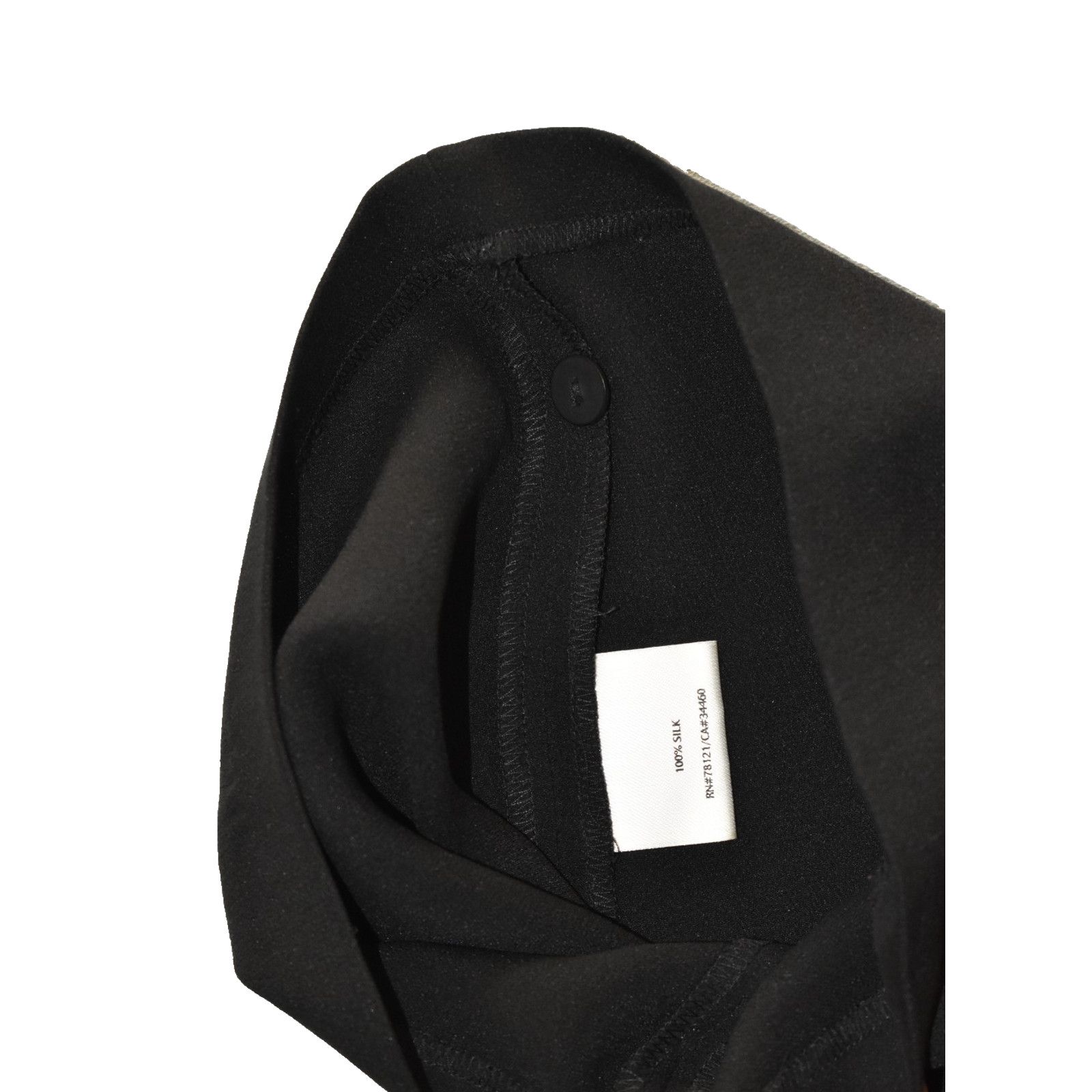 Eileen Fisher EILEEN FISHER Black 100% Silk Zip Fly Trouser Pants Size PL Size 34" / US 12 / IT 48 - 4 Thumbnail