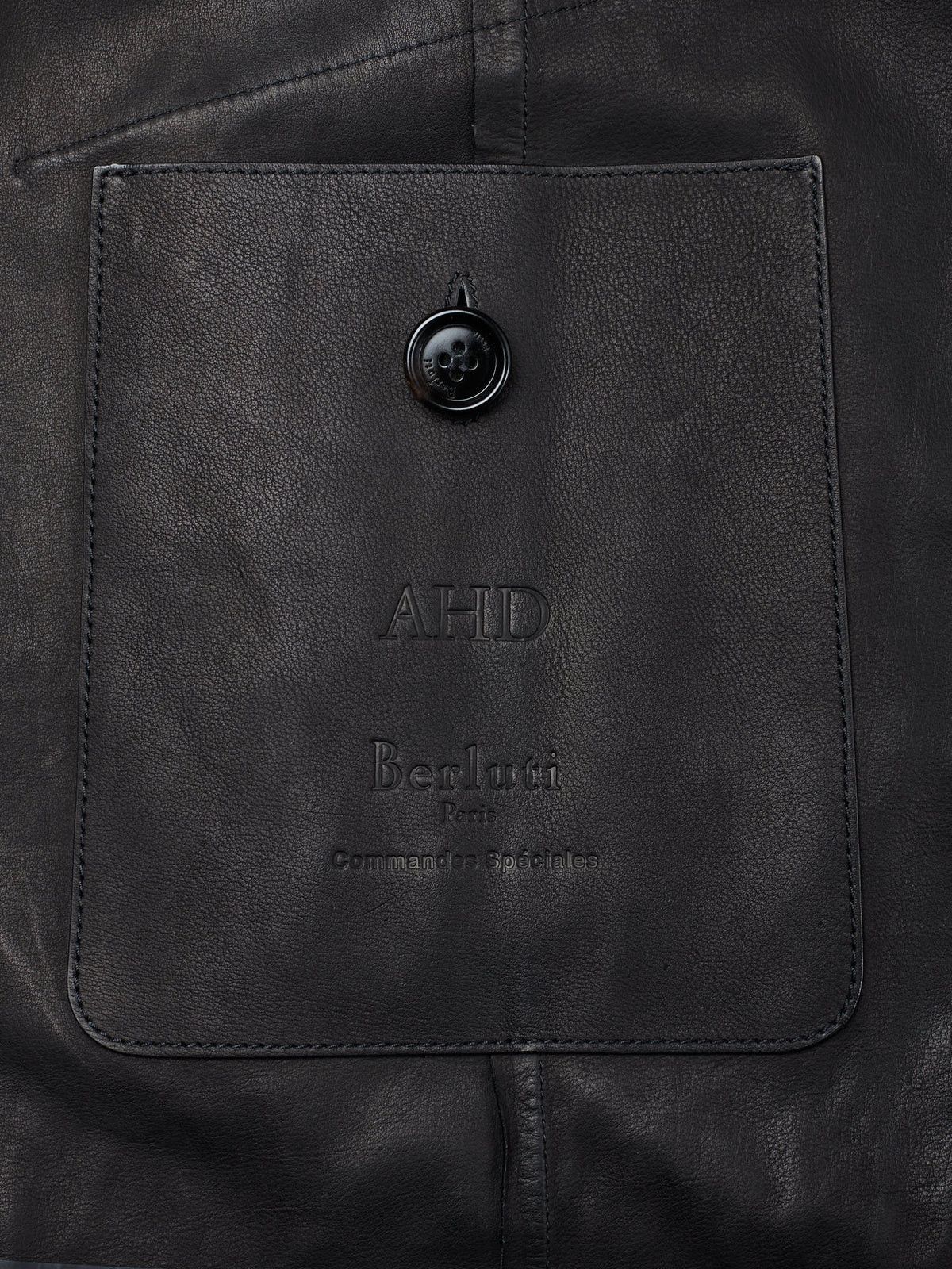 Berluti BERLUTI Paris Black Leather Suede Trench Long Coat Size US M / EU 48-50 / 2 - 10 Thumbnail