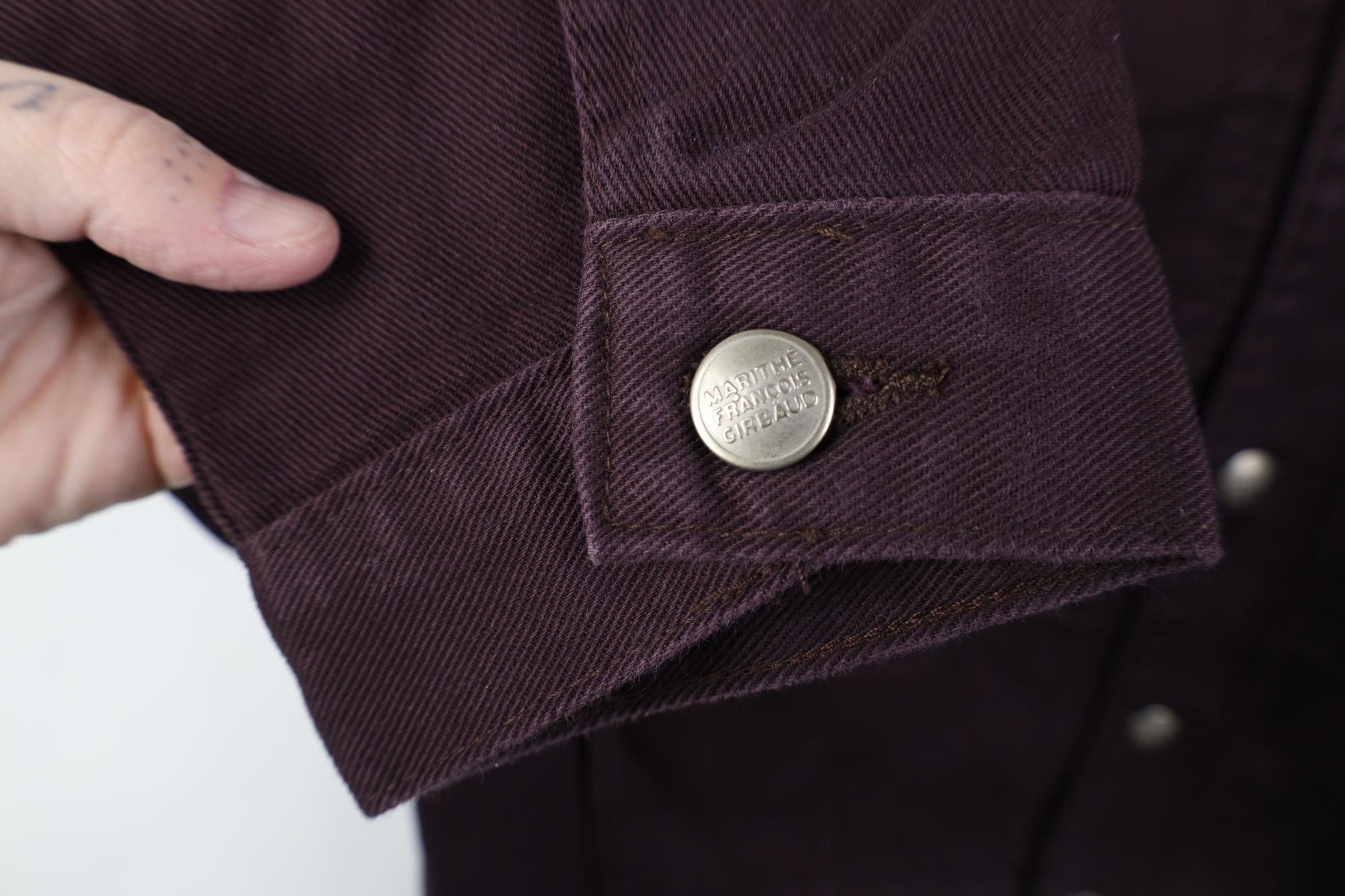 Marithe + Francois Girbaud Deadstock Vintage 90s Marithe Francois Girbaud Jacket Raisin Size US L / EU 52-54 / 3 - 11 Thumbnail