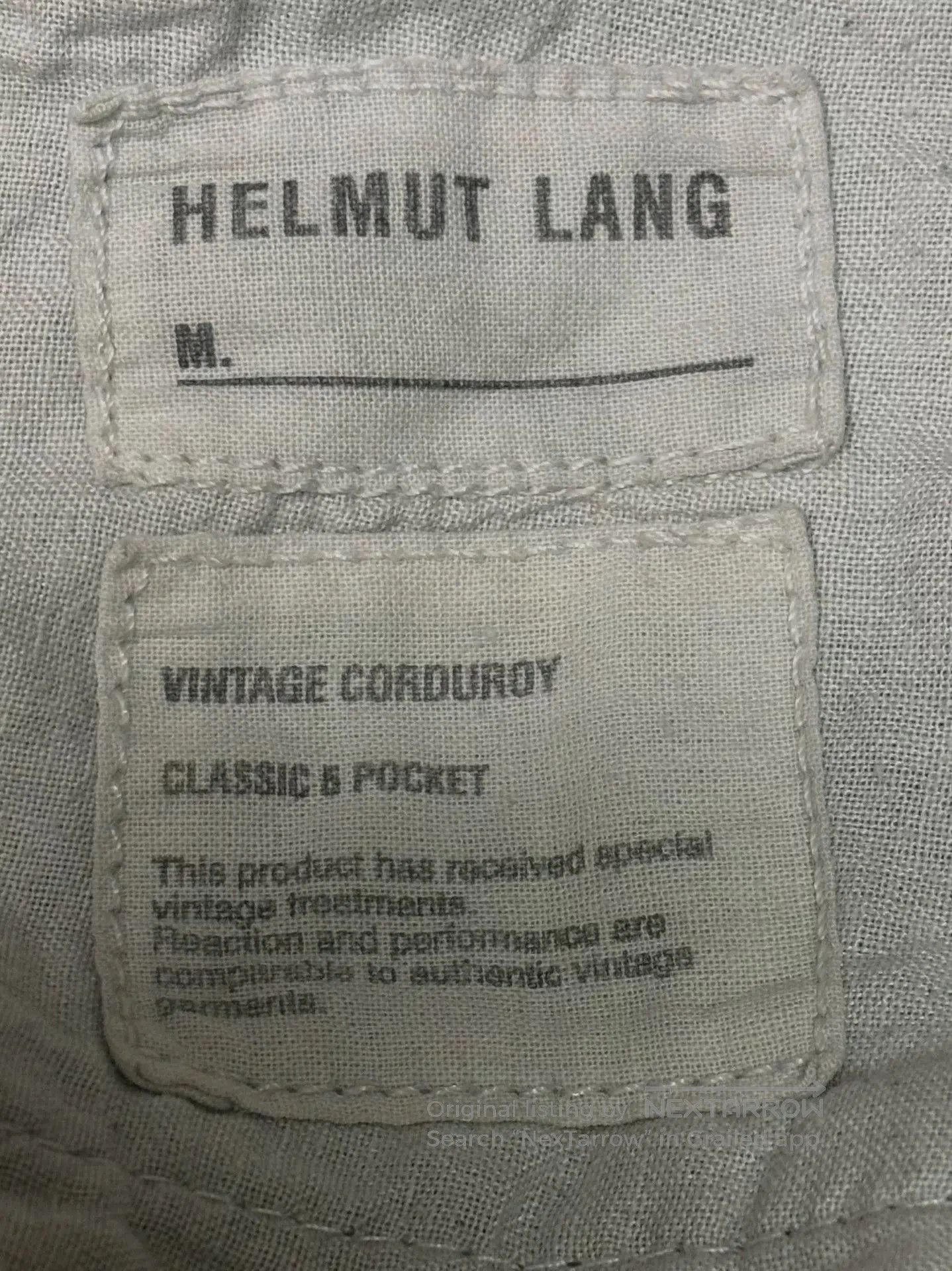 Helmut Lang helmut lang water-washed gray corduroy pants. Size US 28 / EU 44 - 5 Thumbnail