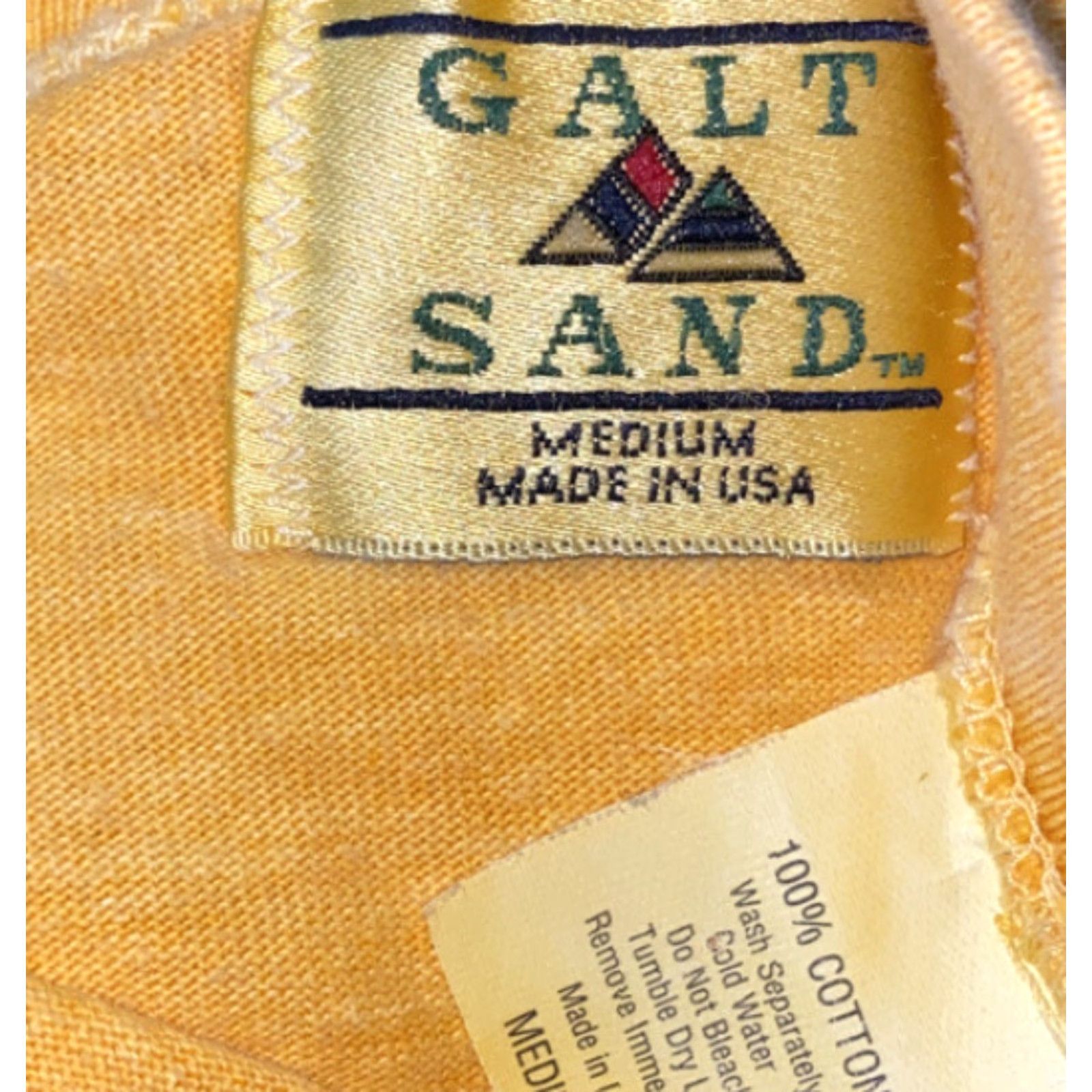 Vintage GALT SAND Shirt Tennessee Graphic Mens Yellow Short Sleeve Size M USA Made Size US M / EU 48-50 / 2 - 4 Thumbnail