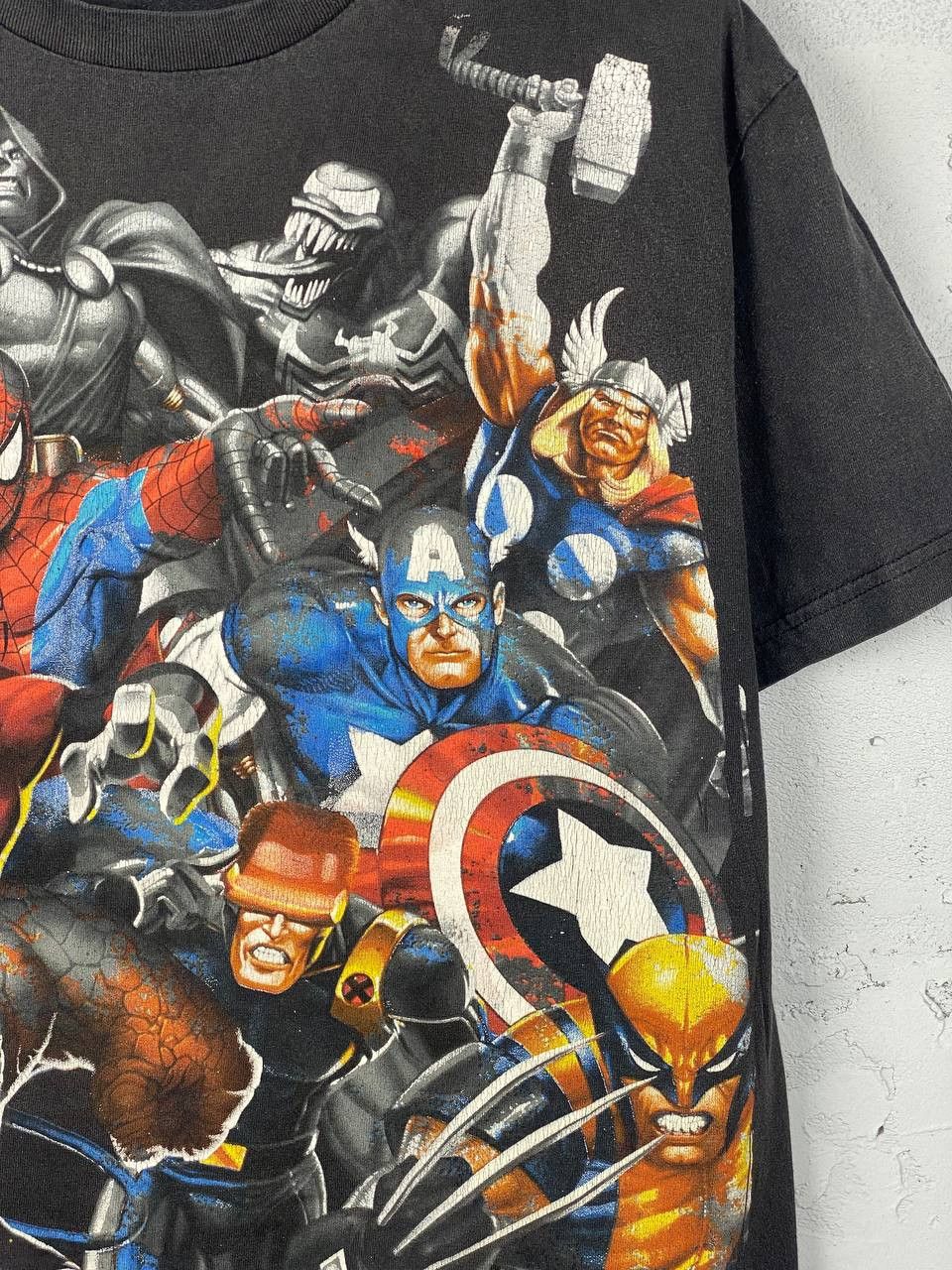 Marvel Comics Vintage Marvel Mad Engine Spider Man Faded T-shirt Size US M / EU 48-50 / 2 - 4 Thumbnail
