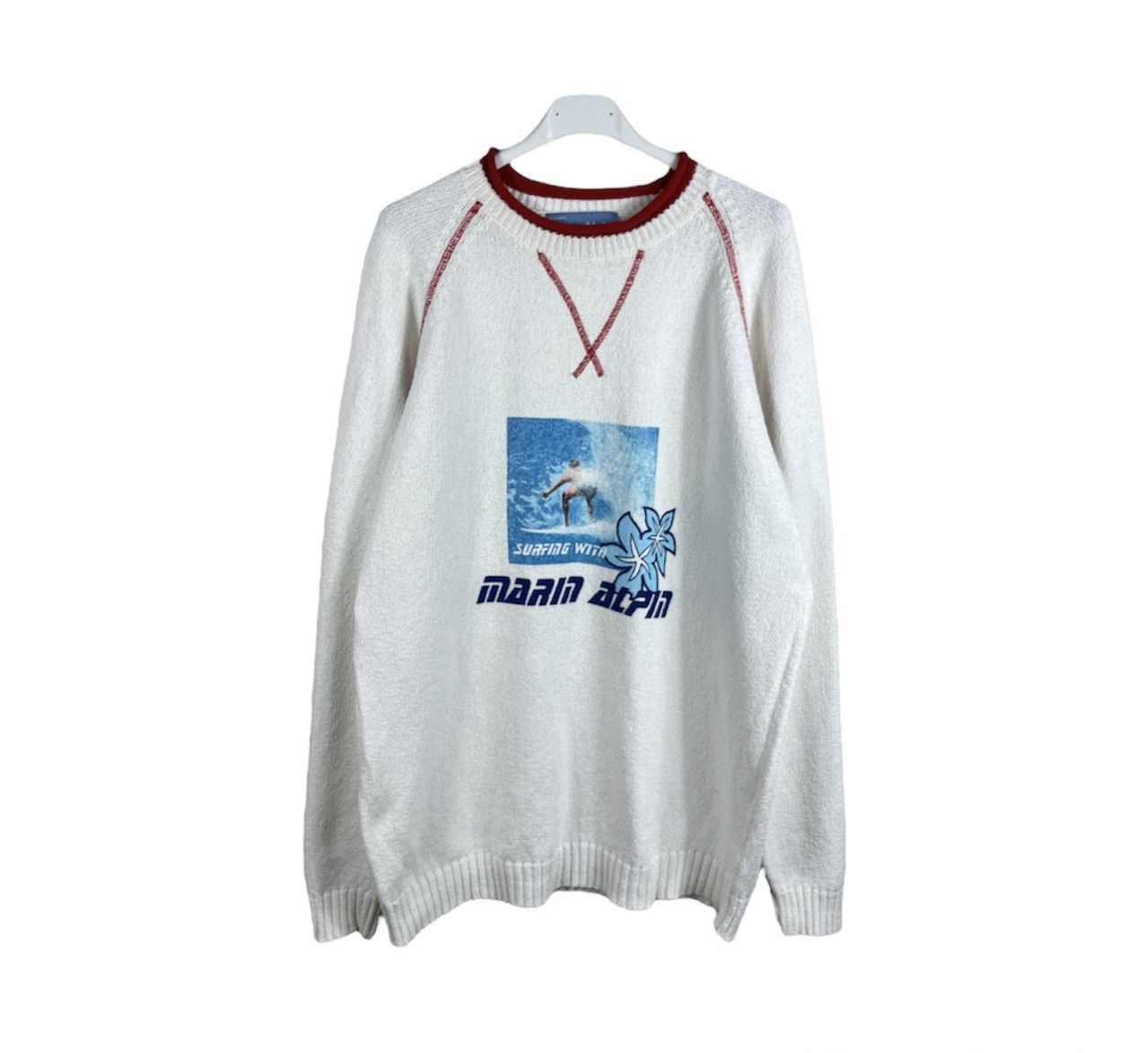 Designer × Vintage Vintage Martin Alpin outdoor knit sweater y2k surfing retro Size US XL / EU 56 / 4 - 1 Thumbnail