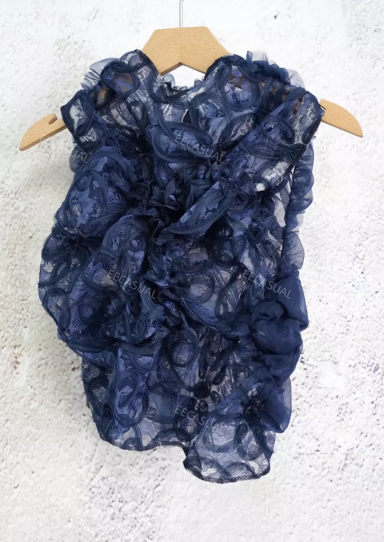 Comme des Garcons Comme Des Garcons Three-dimensional lace tulle flower blou Size M / US 6-8 / IT 42-44 - 5 Thumbnail