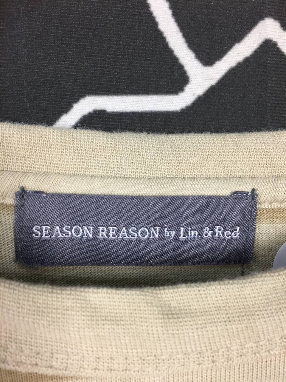 Japanese Brand × Vintage SEASON REASON By Lin & Red Striped Tee Size US L / EU 52-54 / 3 - 6 Thumbnail