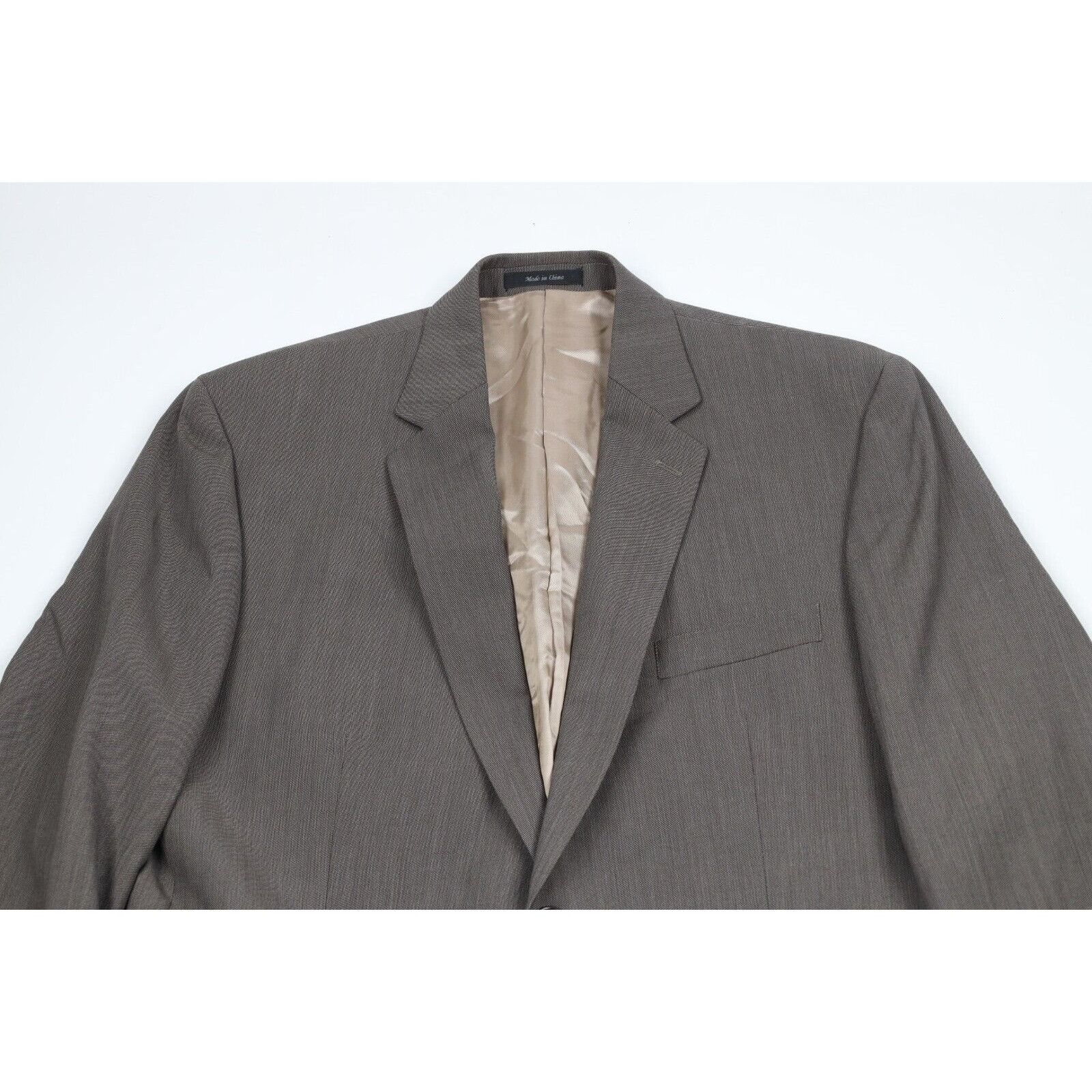 Calvin Klein Calvin Klein Wool 2 Piece Wedding Suit Brown Size 44R - 3 Thumbnail