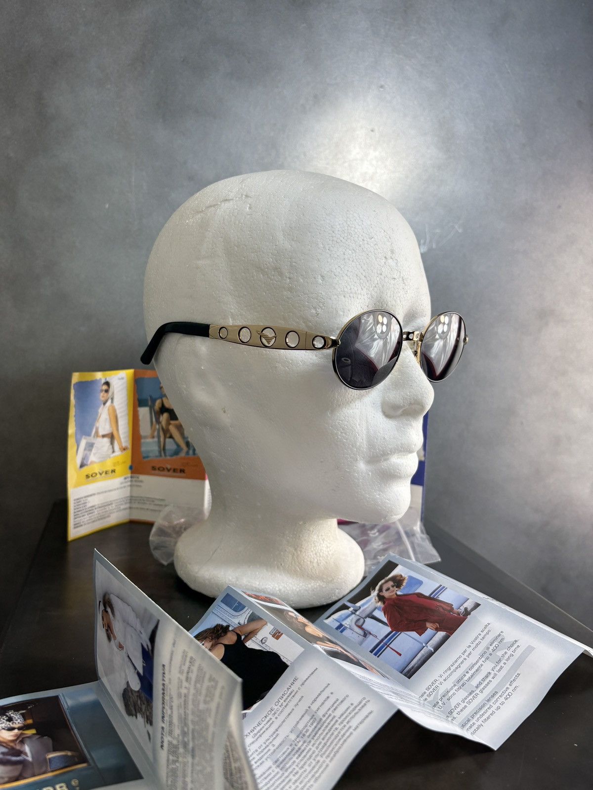 Designer NOS 1990s Sunglasses Metal JPG Diesel Sover Italy Deadstock Size ONE SIZE - 23 Thumbnail