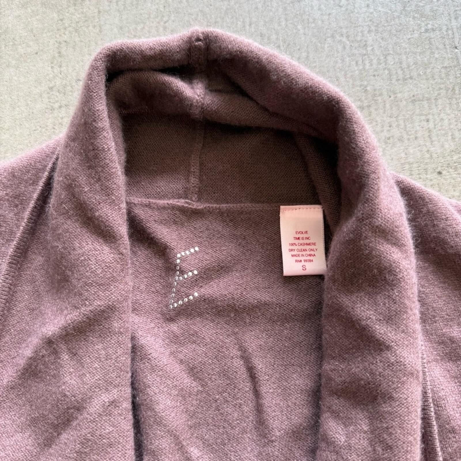 Other Evolve / Sequined Cashmere Open Front Sweater / Brown Size S / US 4 / IT 40 - 2 Thumbnail