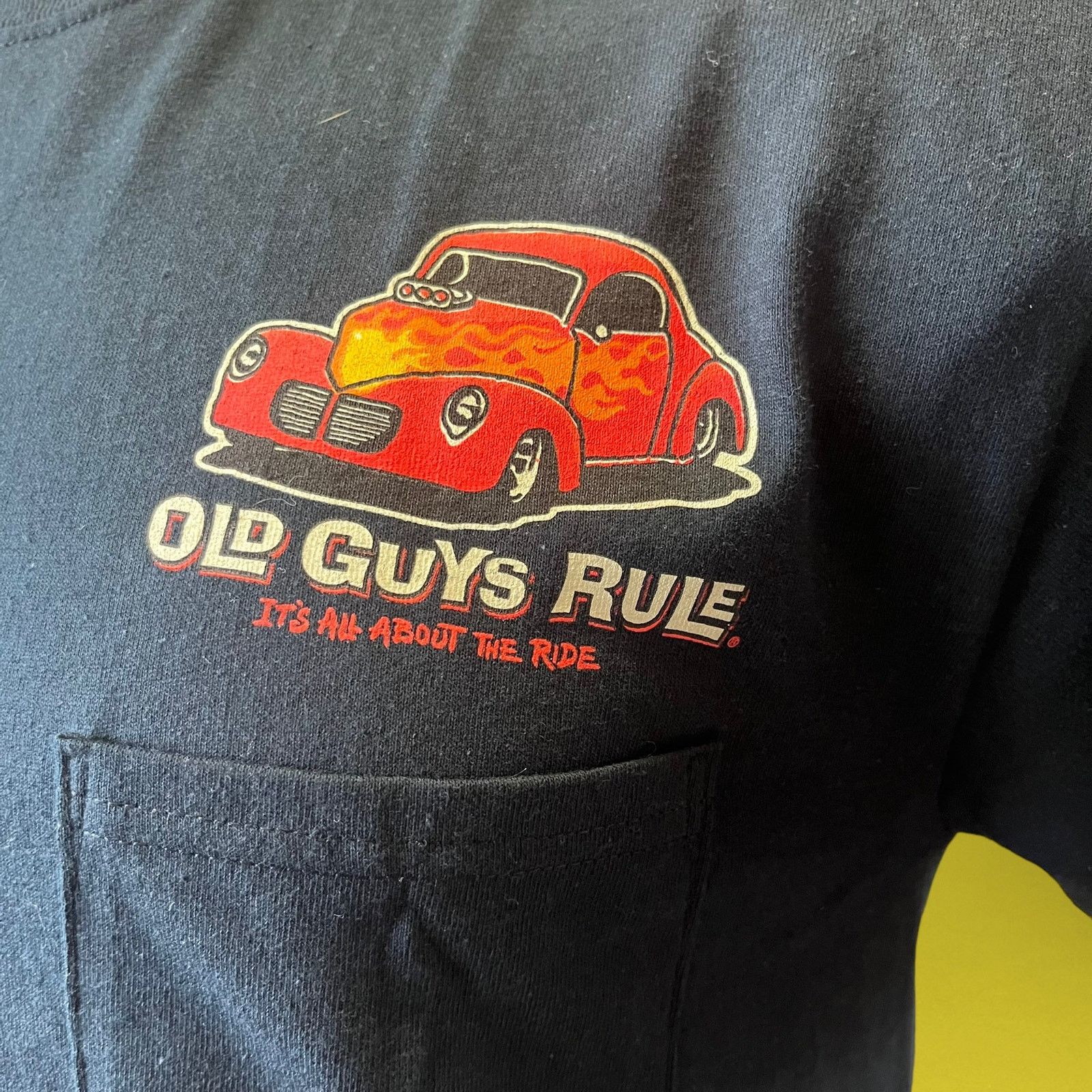 Other Old Guys Rule Vintage Hot Rod Car Mens Medium Casual Retire Size US M / EU 48-50 / 2 - 2 Thumbnail
