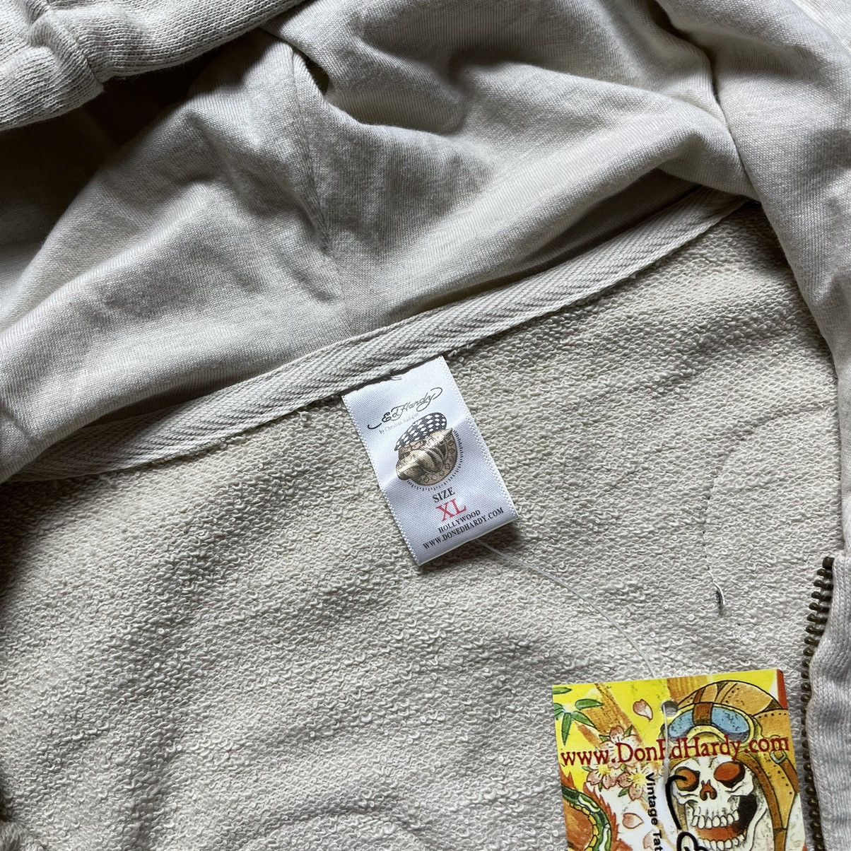 Ed Hardy × Vintage Vintage Ed Hardy hoodie big logo tiger rare size : Xl , XxL Size US XL / EU 56 / 4 - 12 Thumbnail