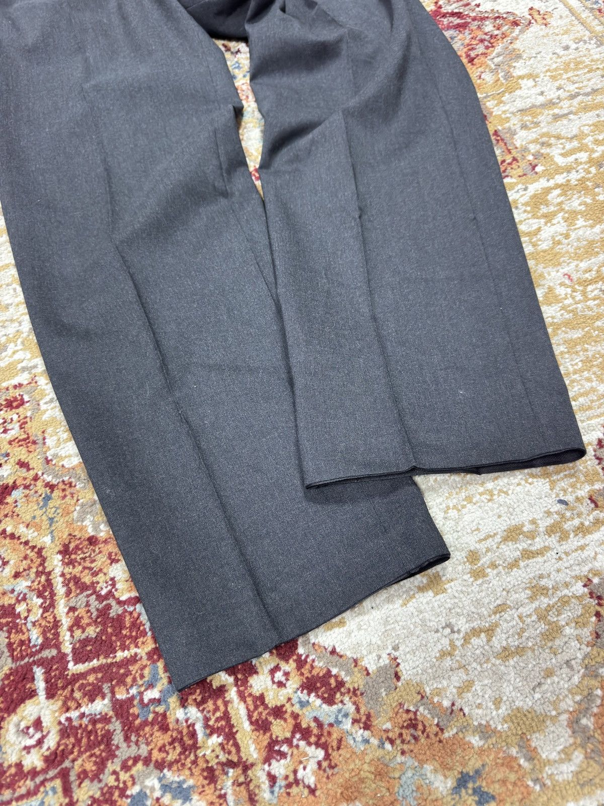 Vintage Vintage Suit Pants Wool Blend Striped Wide Leg Baggy Formal Size US 36 / EU 52 - 2 Thumbnail