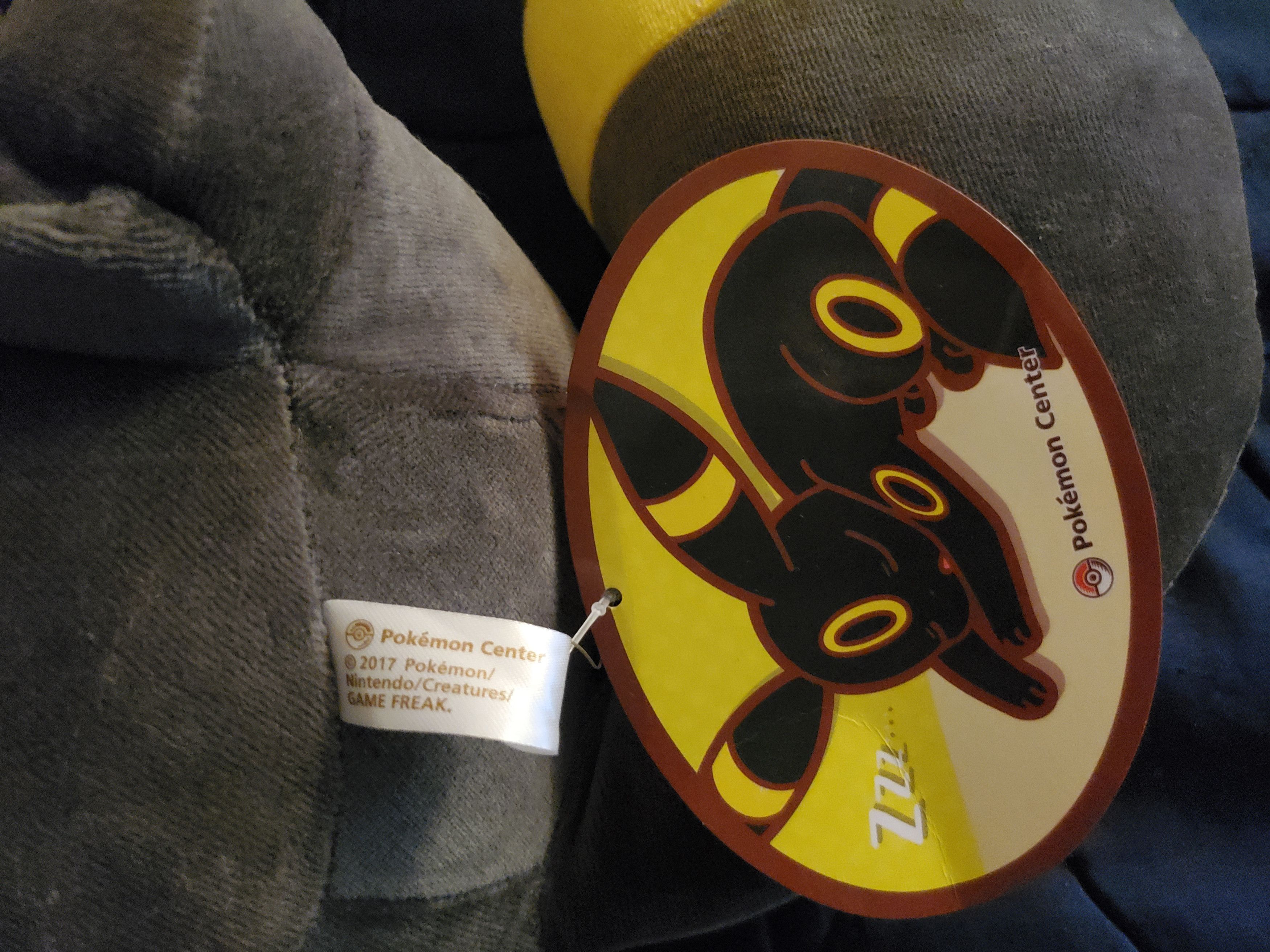 Pokemon Pokemon Center Umbreon Sleeper Plush Eeveelution Authentic Size ONE SIZE - 5 Thumbnail