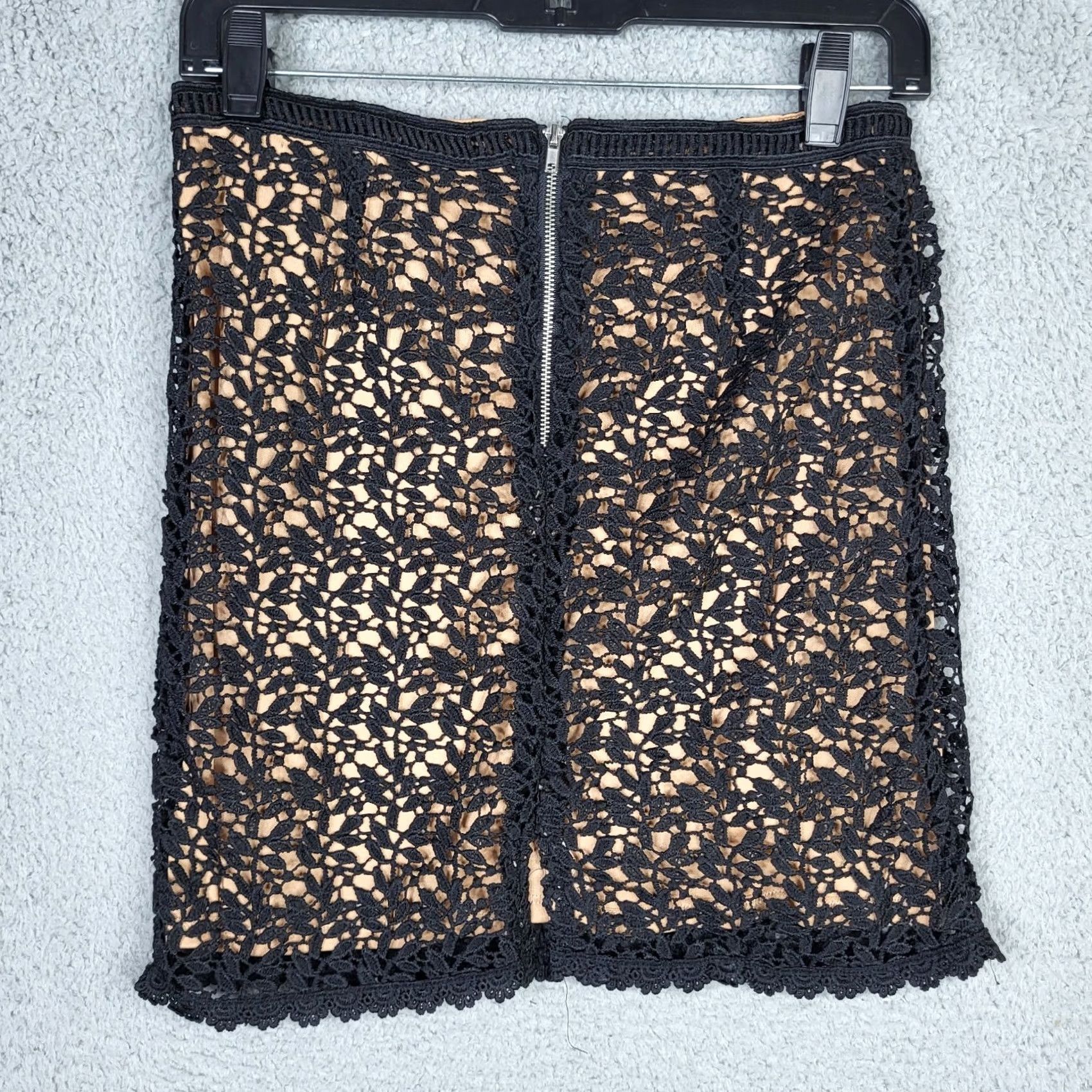 Vintage Kendall & KYLIE Mini Floral Lace Skirt Women's Size S Black Size 28" / US 6 / IT 42 - 2 Thumbnail