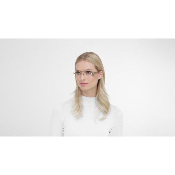 Bottega Veneta Bottega Veneta BV1067O 002 Eyeglasses Gold 56mm Aviator Fram Size ONE SIZE - 4 Thumbnail
