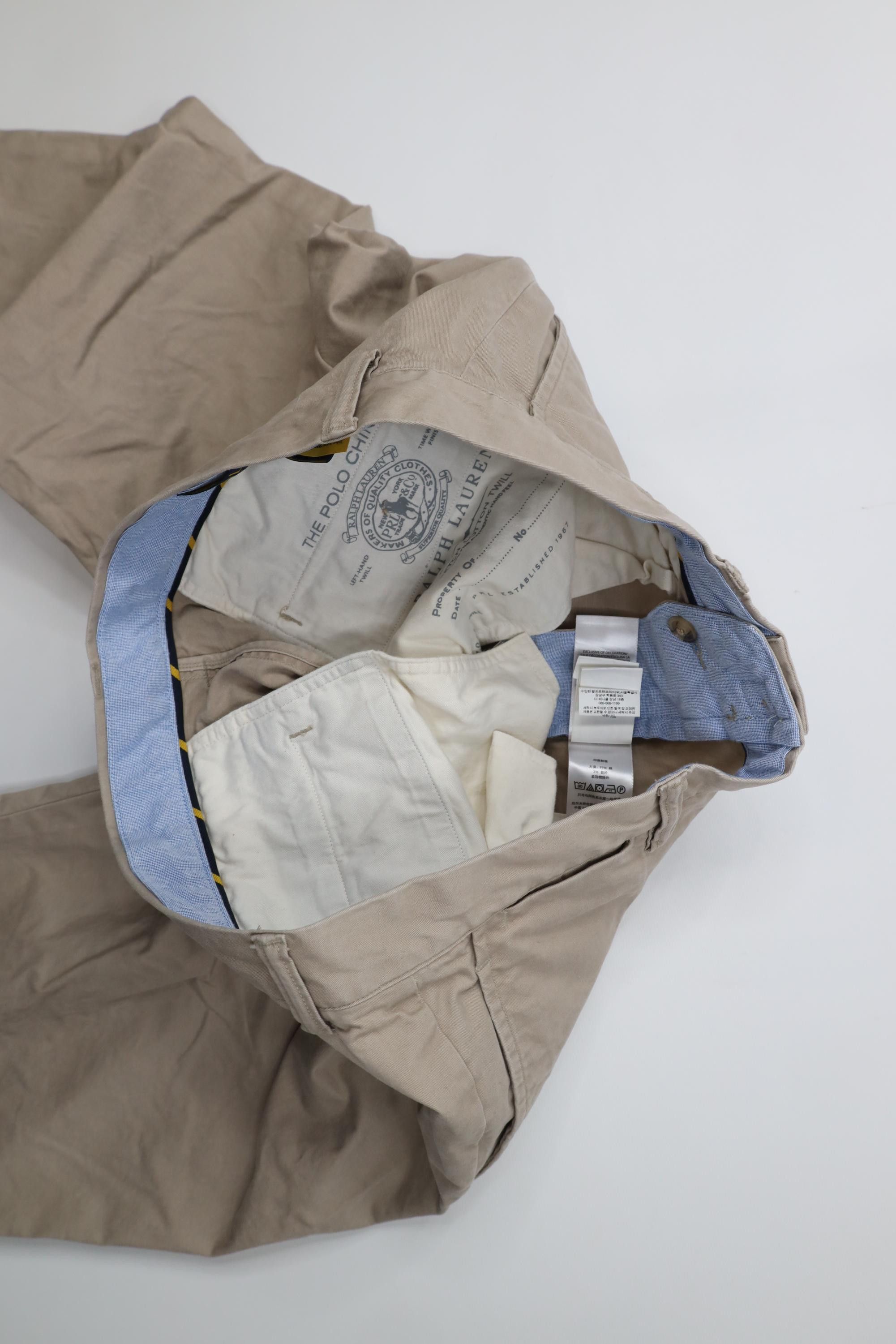 Polo Ralph Lauren Vintage Y2K Ralph Lauren Cotton Straight Leg Chino Pants Size US 33 - 13 Thumbnail