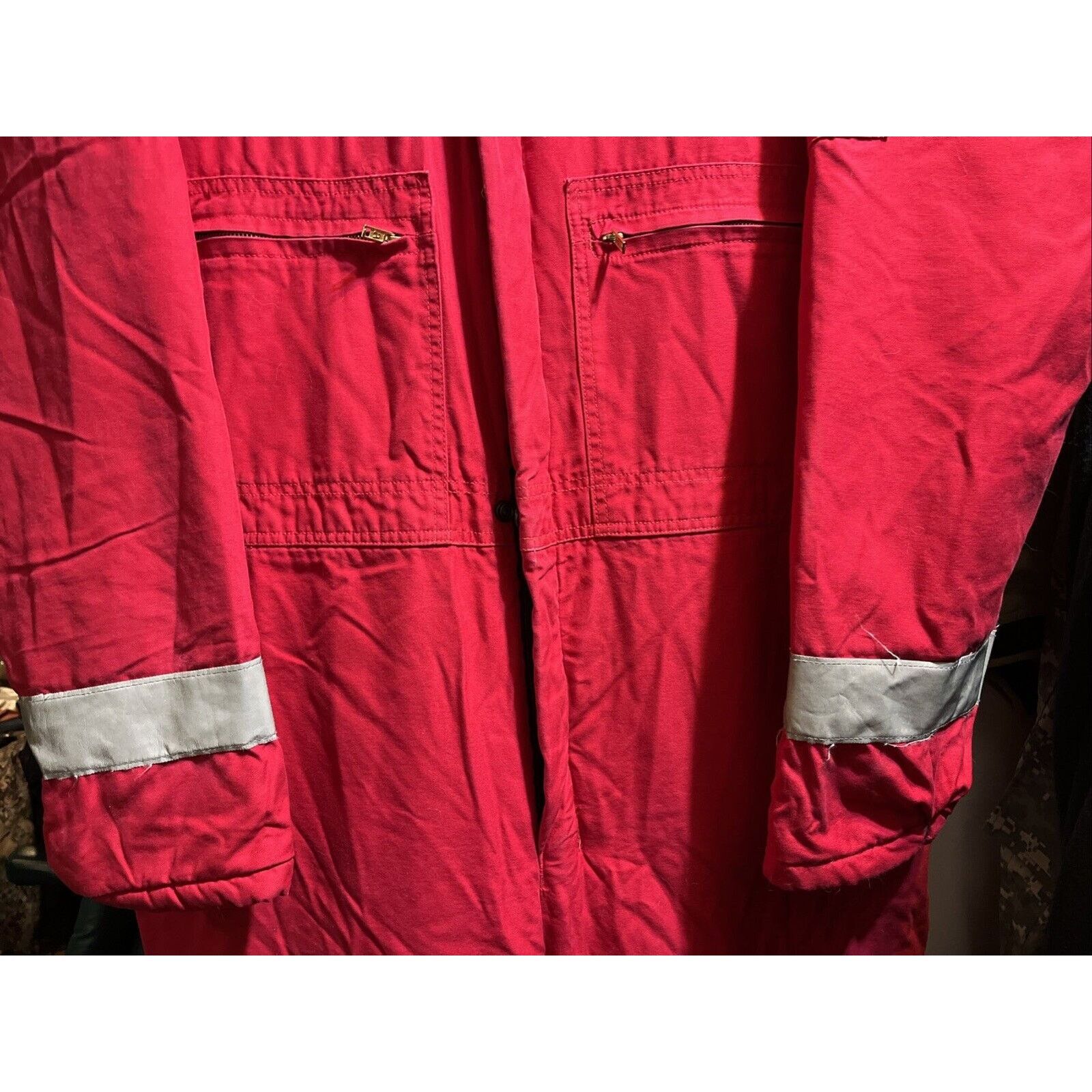 Other Wenaas Halliburton Coveralls Men’s 52x32 Red White Antiflame Size US XL / EU 56 / 4 - 7 Thumbnail