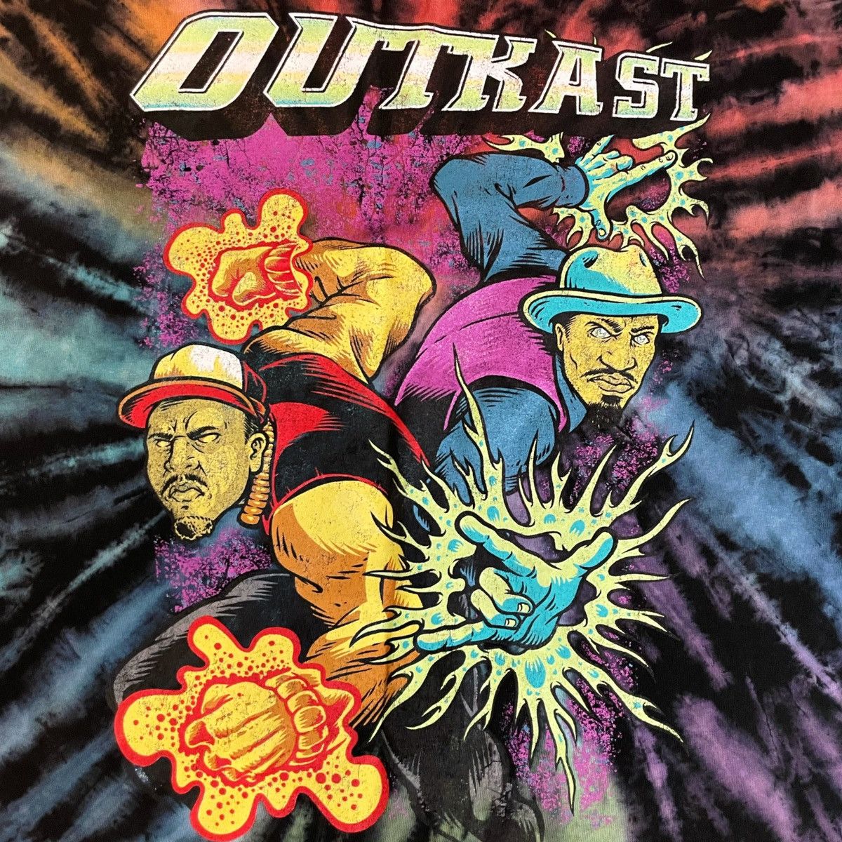 Band Tees × Outkast Tie Dye OutKast Tee Size US S / EU 44-46 / 1 - 2 Thumbnail