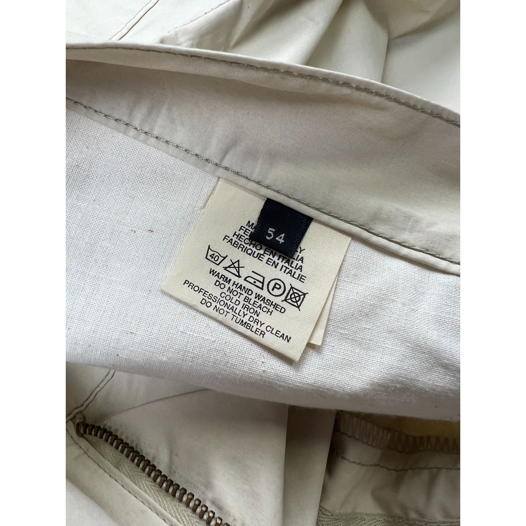 Trussardi Trussardi Sport Beige Coated Cotton Pants (Y0988) Size US 38 / EU 54 - 9 Thumbnail