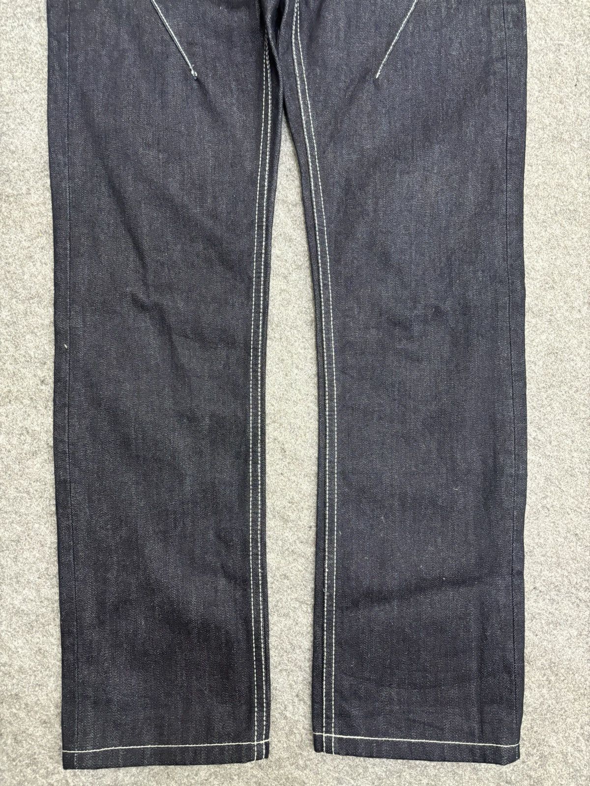 Japanese Brand 💥 Japan Style💥Eta Doro Midas Rare Design Slim Denim F511 Size US 31 - 5 Thumbnail