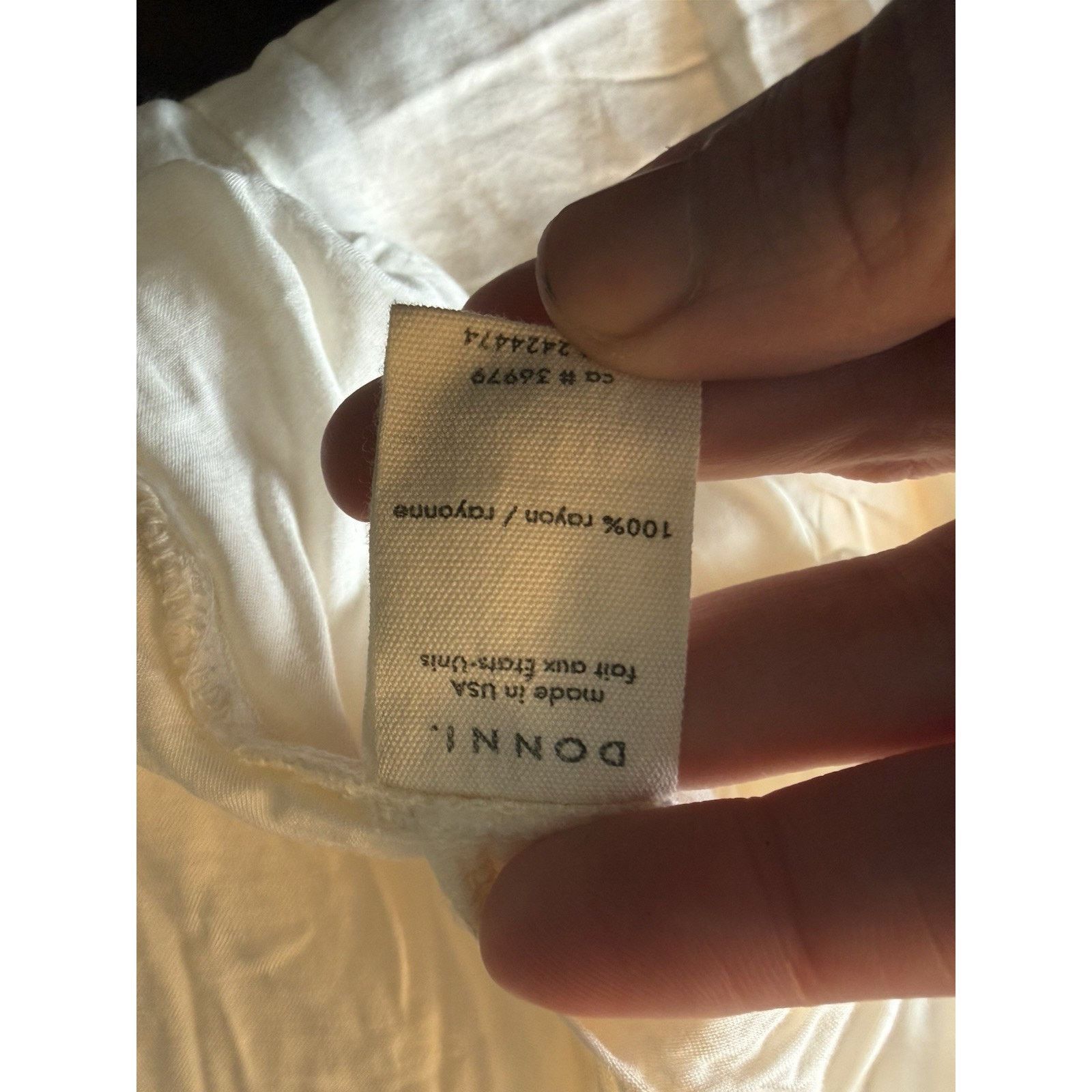 DONNI. NWT Donni. White Shorts Rayon Lightweight Casual Lounge L Size 28" / US 6 / IT 42 - 3 Thumbnail