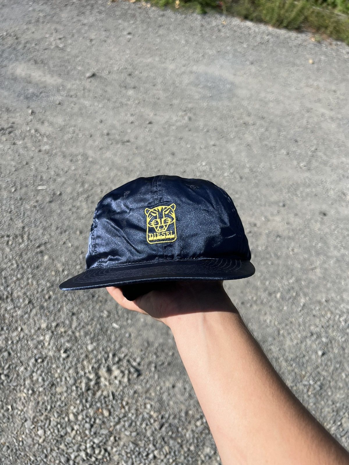 Diesel Vintage 90s Diesel Nylon Cap Made in Korea Size ONE SIZE - 2 Thumbnail