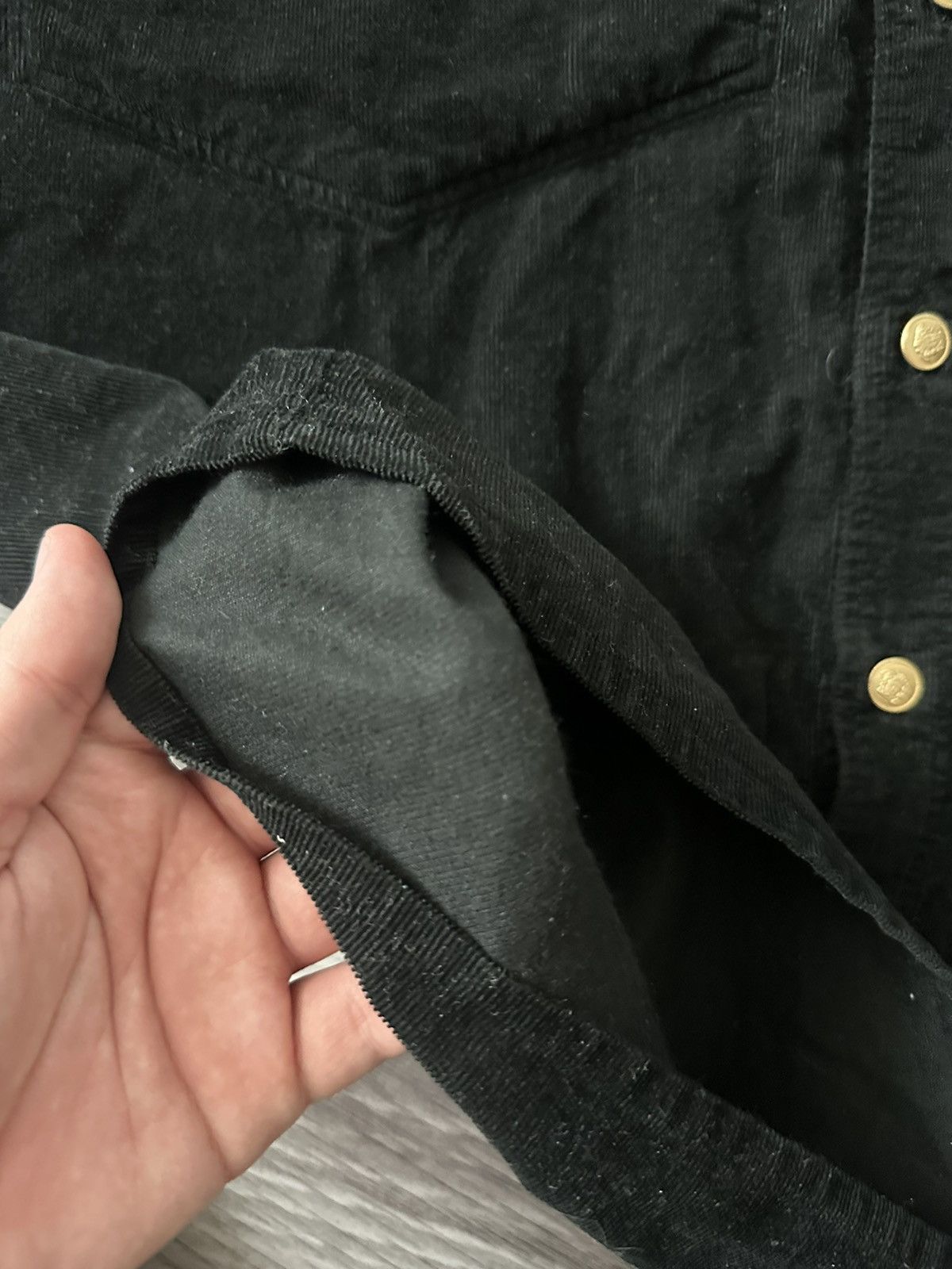 Versace ARCHIVAL Gianni Versace 90s Vintage Black Corduroy Overshirt Size US XL / EU 56 / 4 - 8 Thumbnail