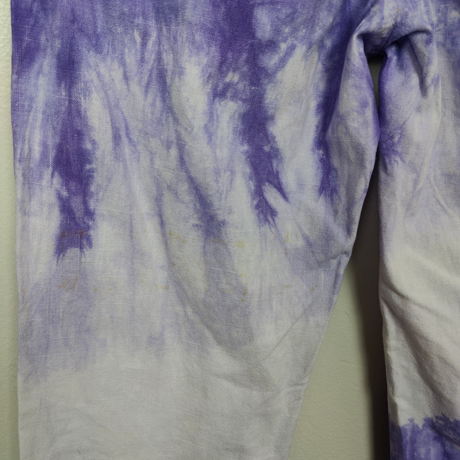 Other OMighty Tie Dye Pants Womens Small White Purple Wide Leg Size 27" / US 4 / IT 40 - 7 Thumbnail