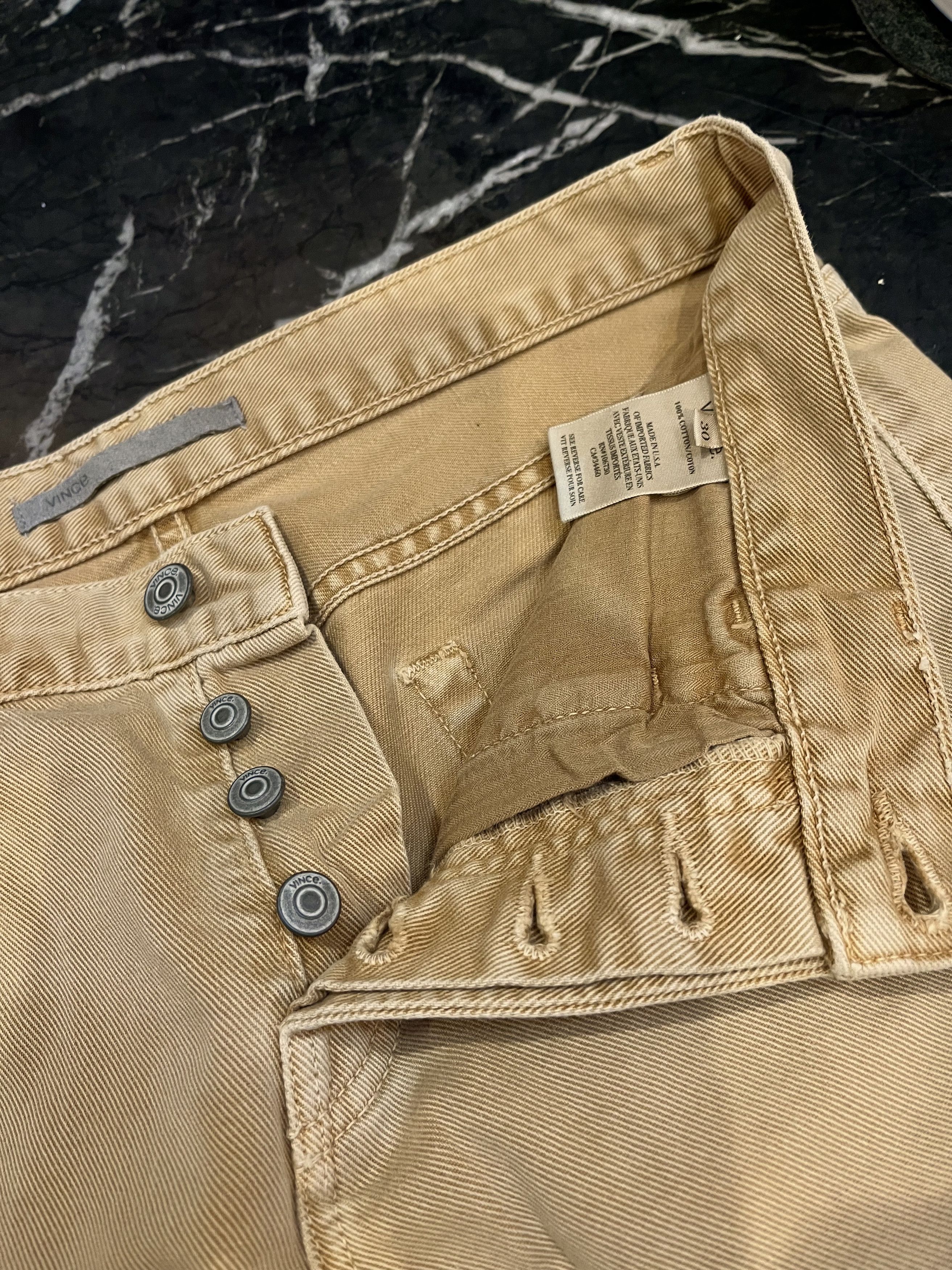 Vince Vince 5-Pocket 100% Khaki Pants Size 30 Size US 30 / EU 46 - 4 Thumbnail