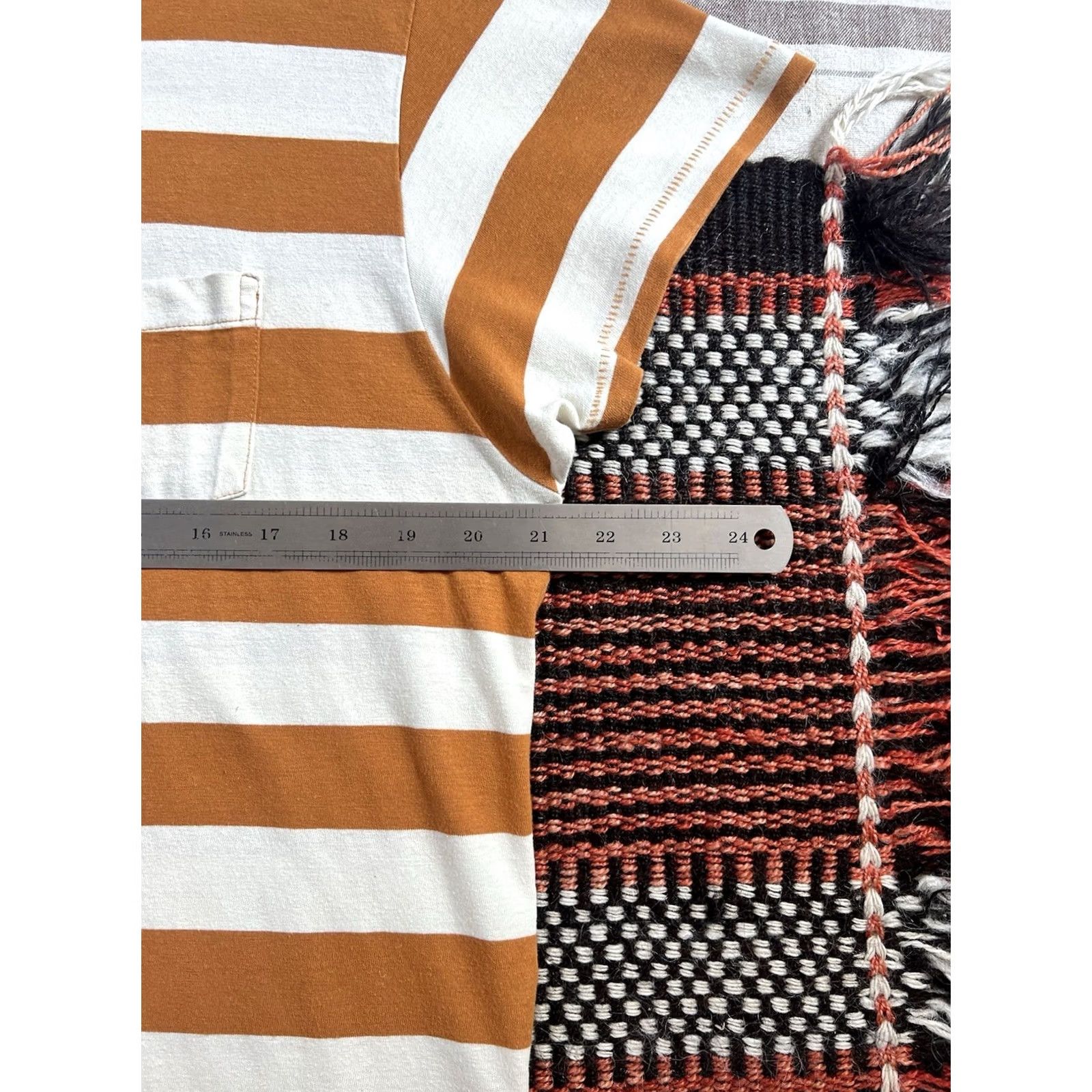 Levi's Levi's Vintage Clothing LVC T-Shirt L Breton Stripe Single Stitch 50s Sportswear Size US L / EU 52-54 / 3 - 6 Thumbnail