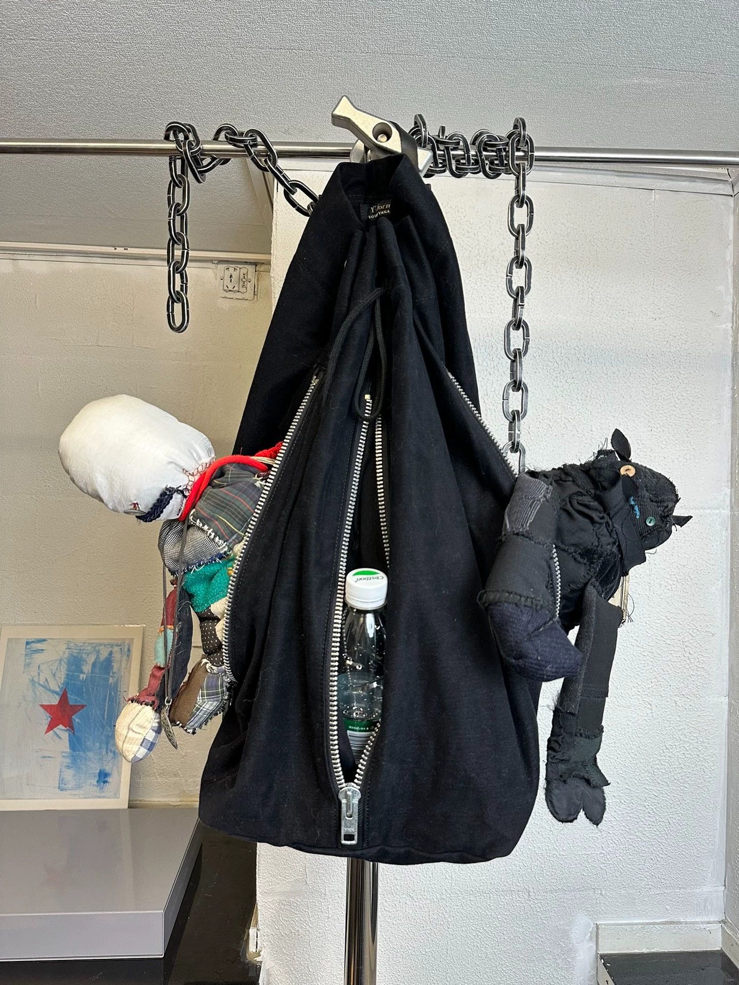 Yohji Yamamoto Yohji Yamamoto Y's Men's 3-Zipper Crossbody Bag Size ONE SIZE - 2 Thumbnail
