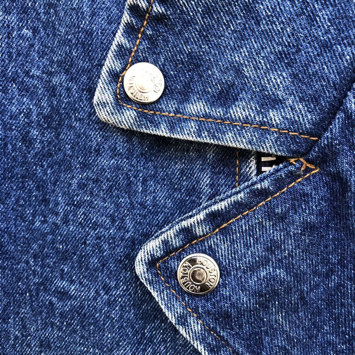 Vintage Vintage Houston Double Collar Riders Motorcycle Denim Jacket Size US M / EU 48-50 / 2 - 13 Thumbnail