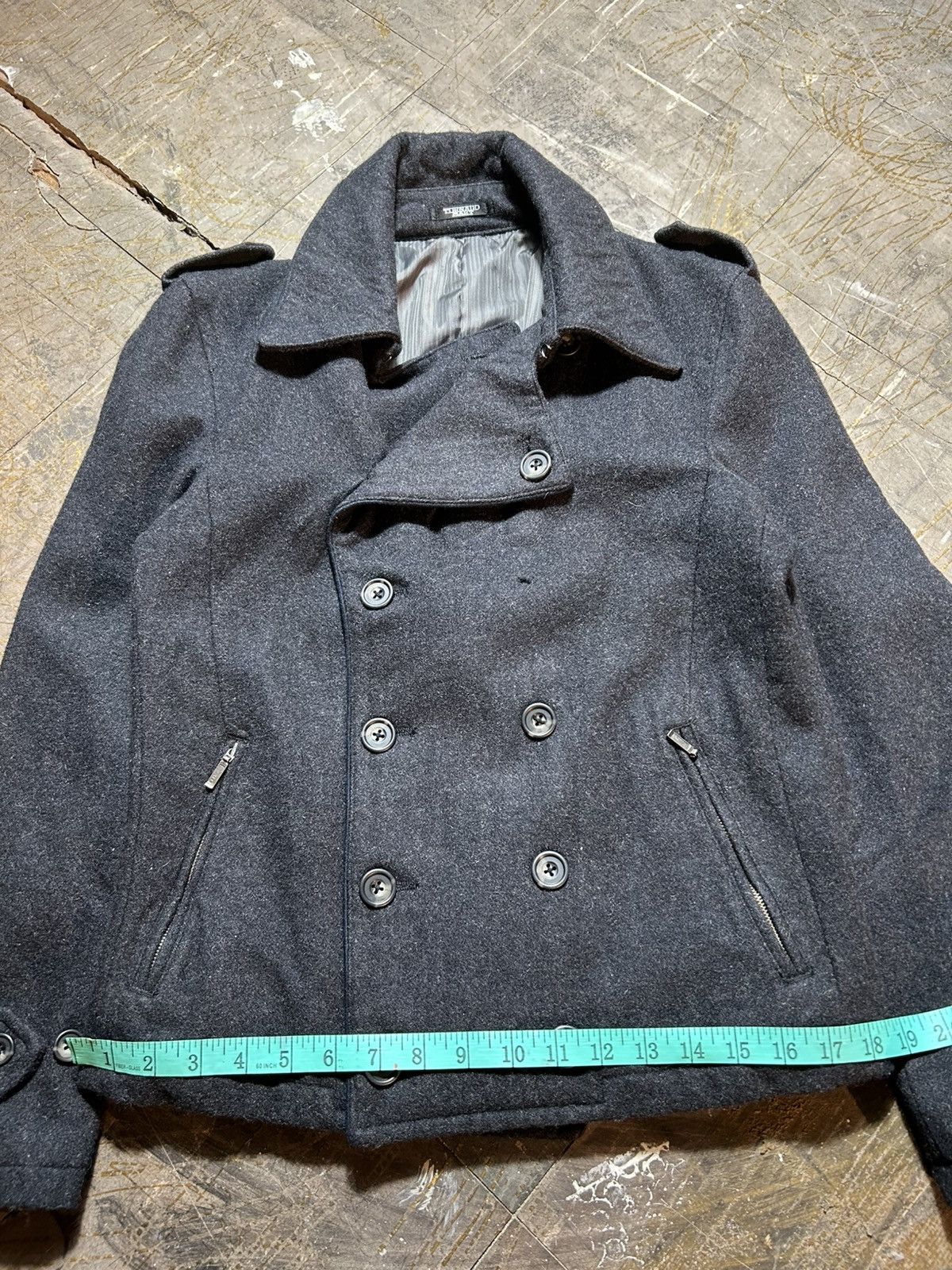 Tornado Mart Tornado Mart Japan Double Breasted Wool Coat Size L / US 10 / IT 46 - 18 Thumbnail