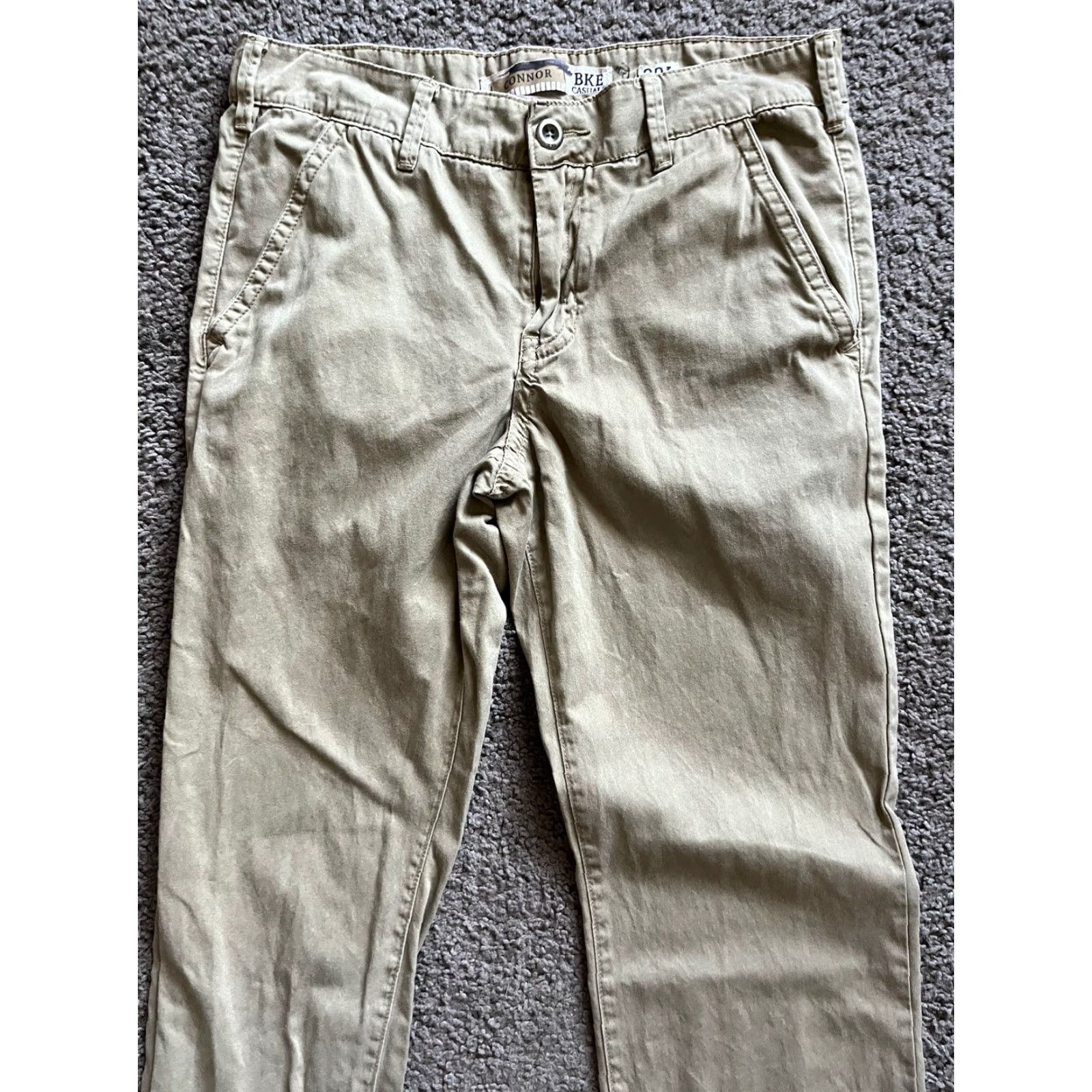BKE BKE Casuals Connor Chino Straight Pants Mens Adult Size 32L 32x33 Beige Cotton Size US 32 / EU 48 - 2 Thumbnail