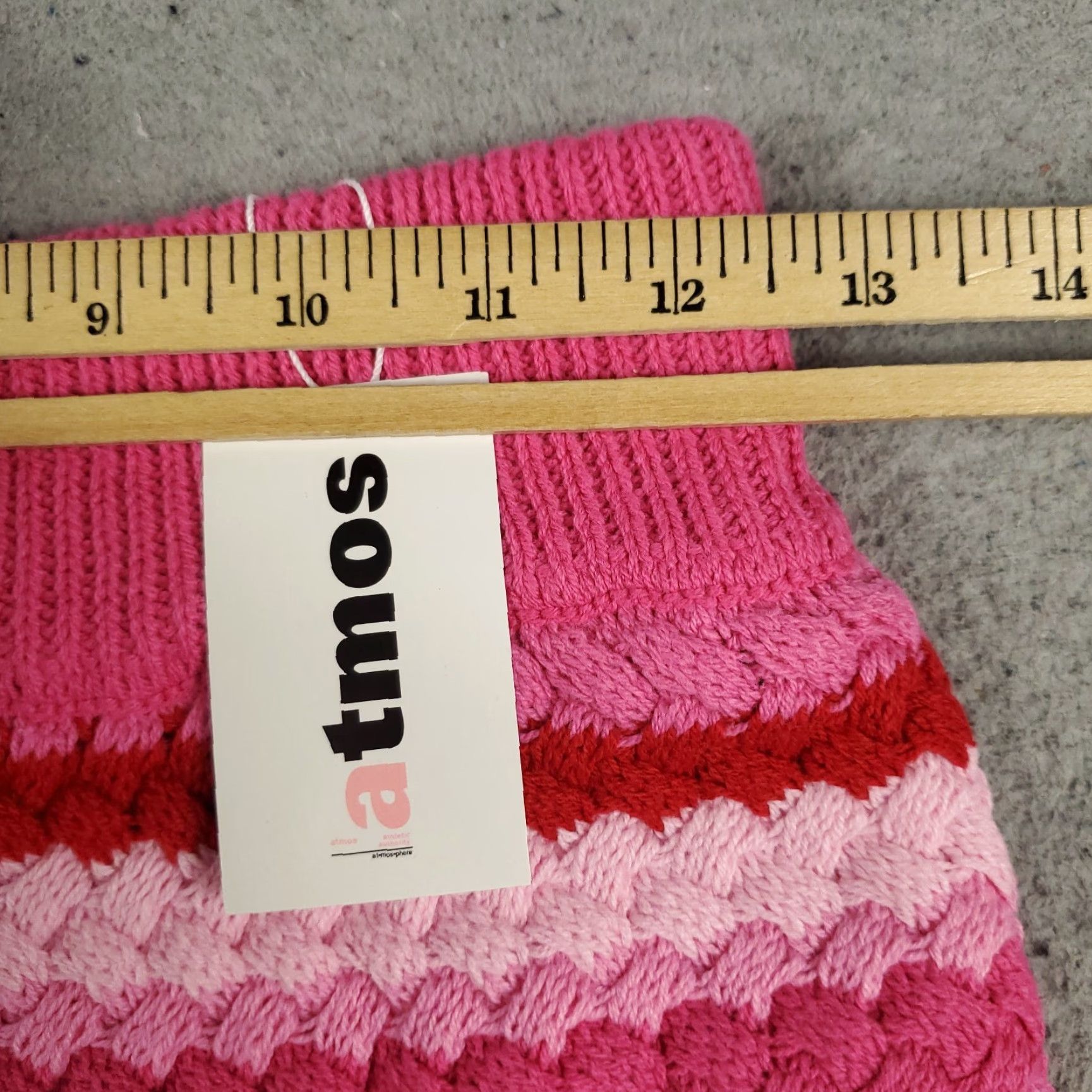 Pinko Atmos Pink Striped Crochet Knit Shorts Womens Size Small Activewear Size 28" / US 6 / IT 42 - 4 Thumbnail