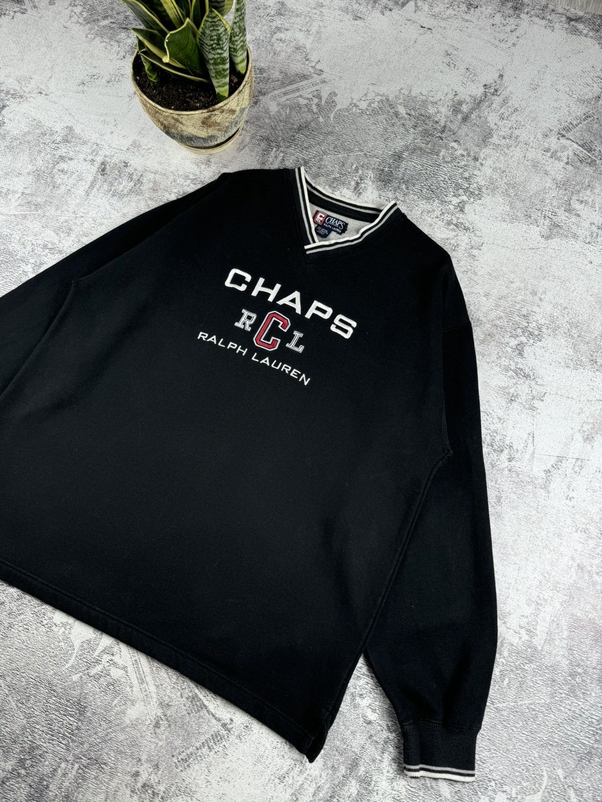 Chaps Ralph Lauren Chaps Ralph Lauren USA Relaxed 90S Big Logo Sweatshirt Hoodie Size US L / EU 52-54 / 3 - 3 Thumbnail