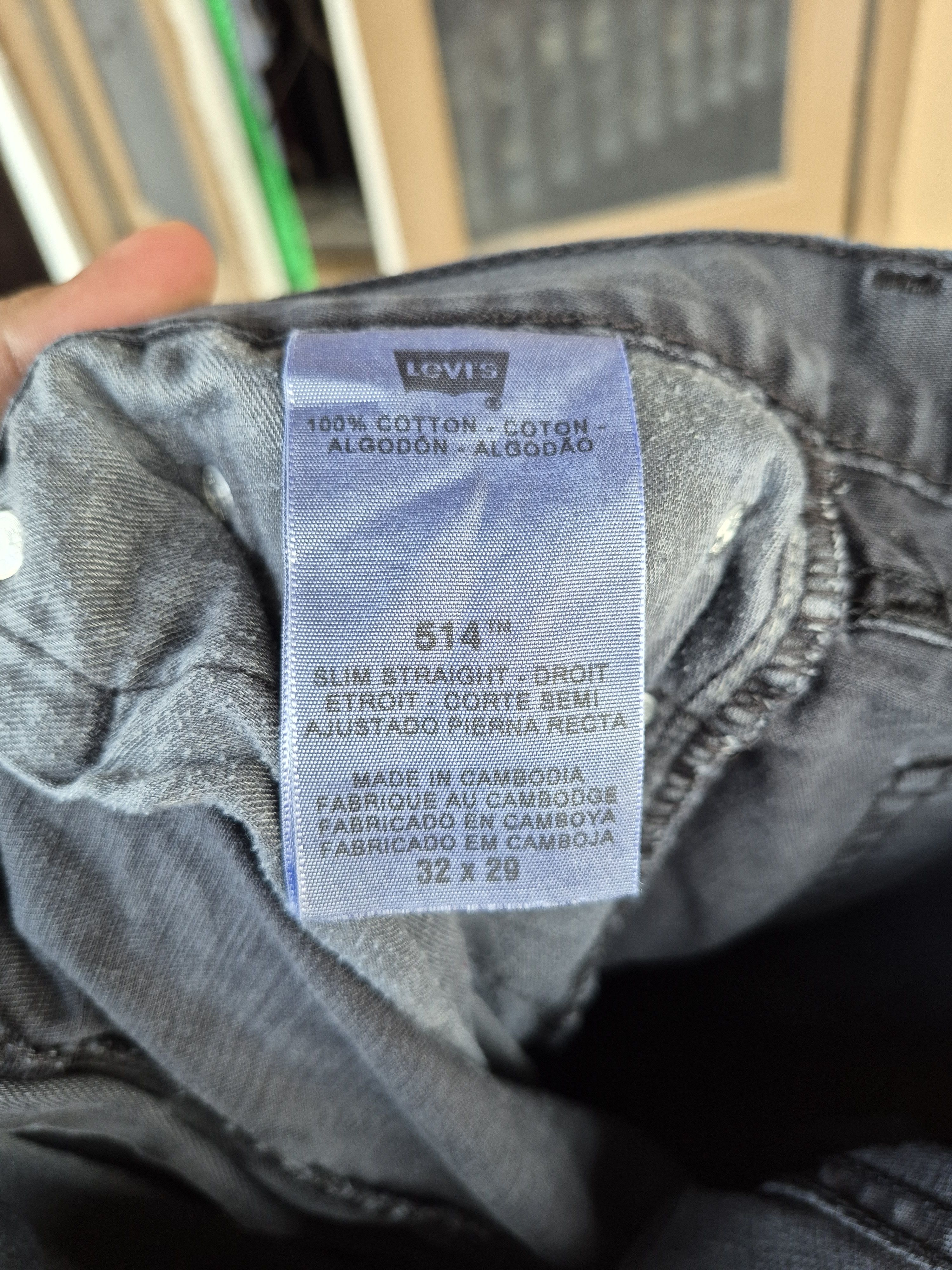 Levi's 🔥 Levis 514 Slim Straight All Black Jeans Denim Size US 32 / EU 48 - 11 Thumbnail