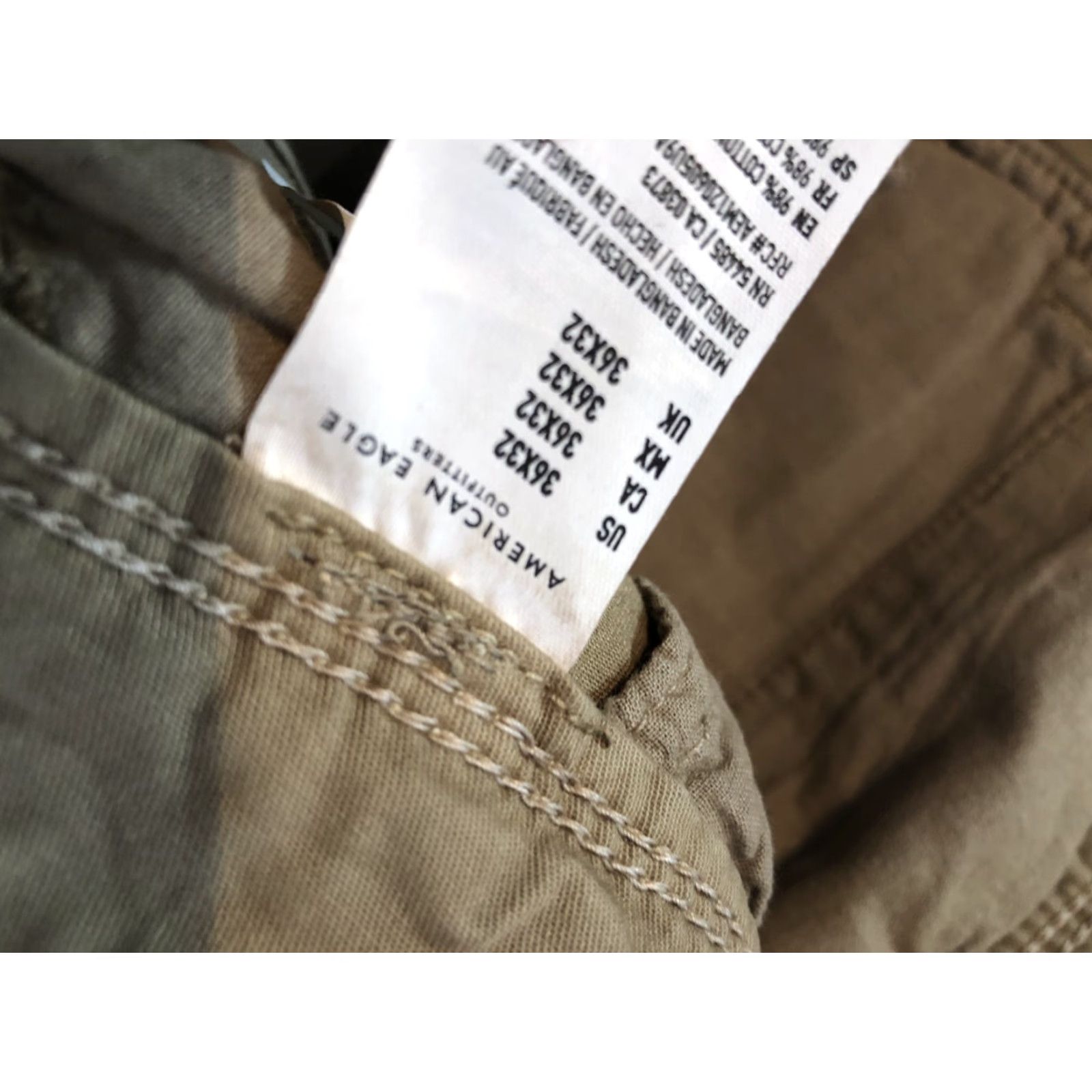 American Eagle Outfitters Mens American Eagle Outfitters Khaki Pants 36x32 Slim Straight Slack Trouser Beige Slimming Regular Size 36 Mens Size US 36 / EU 52 - 8 Thumbnail