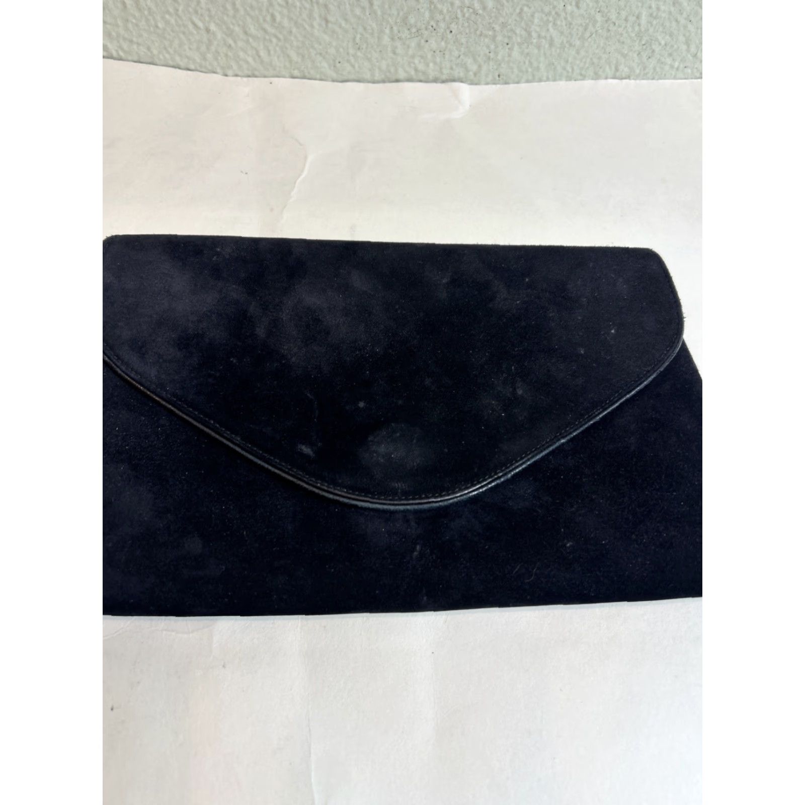 Bally VINTAGE Bally Clutch Womens Black Leather Suede Purse Size ONE SIZE - 3 Thumbnail
