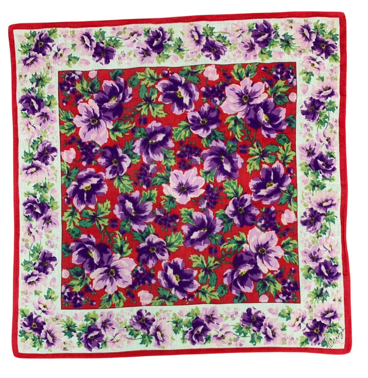 Kenzo × Vintage Vintage Kenzo Handkerchief Scarf Neckerchief - HKA997 Size ONE SIZE - 2 Thumbnail