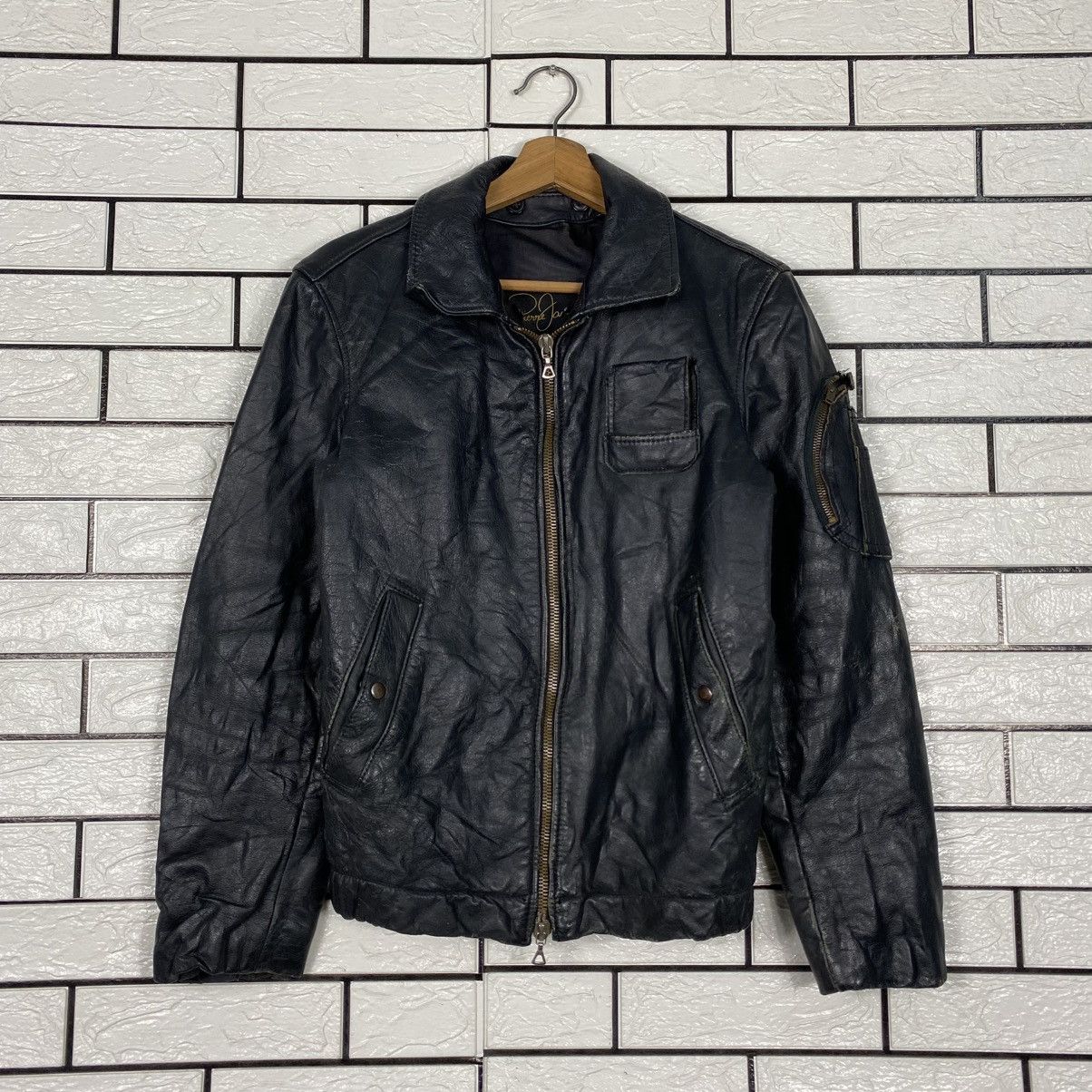 Japanese Brand Rare Vintage Pierre Jacques Genuine Leather Jacket Size US S / EU 44-46 / 1 - 2 Thumbnail