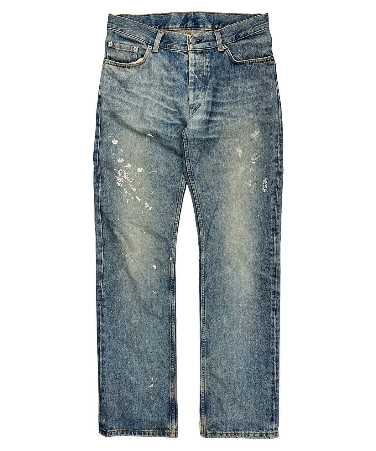 Helmut lang 1997 Red paint pants 52 本人期 Helmut Lang Painter Jeans | Grailed